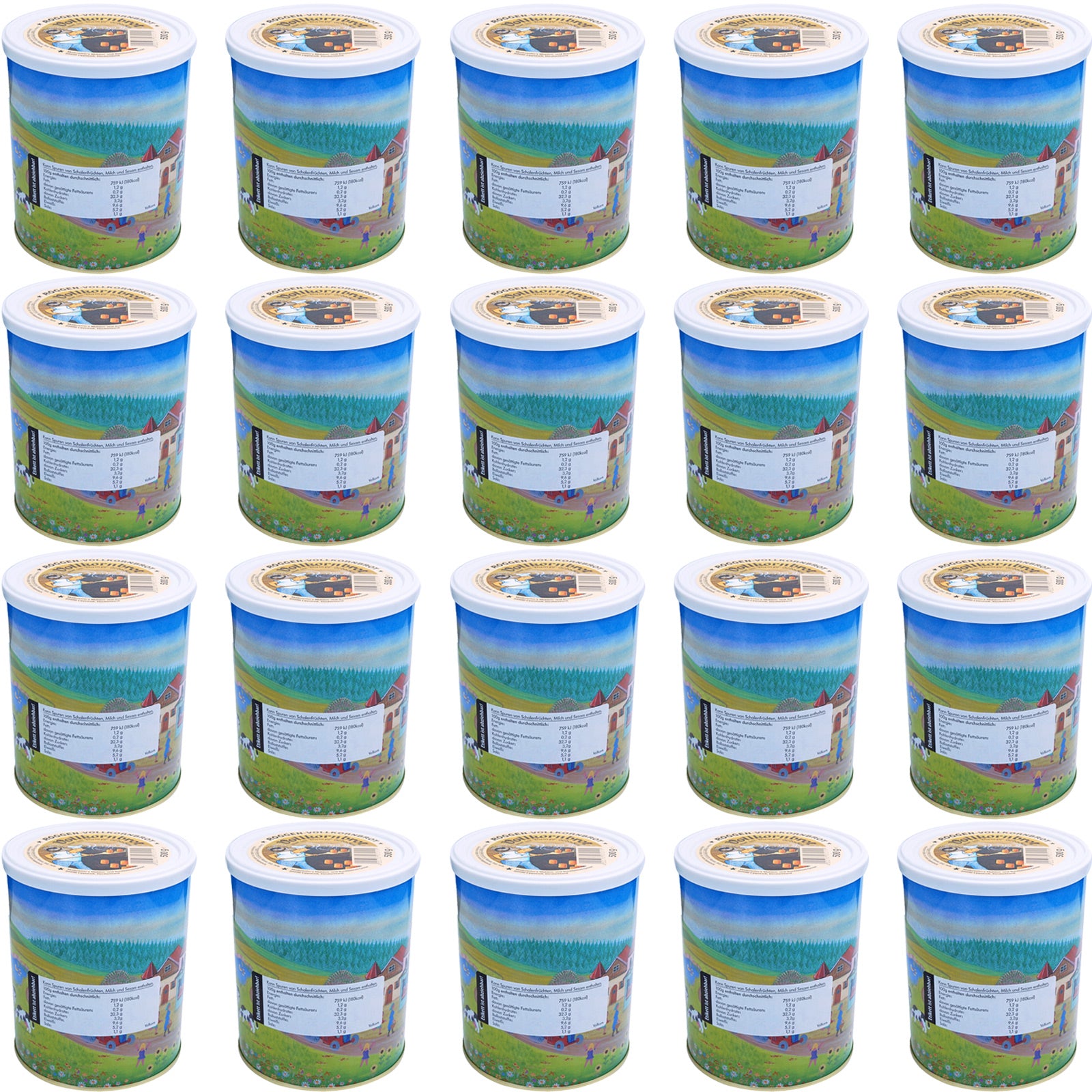 TREK'N EAT 20x Pain complet en boîte Pain Trekking Food Ration Vegan 500 g