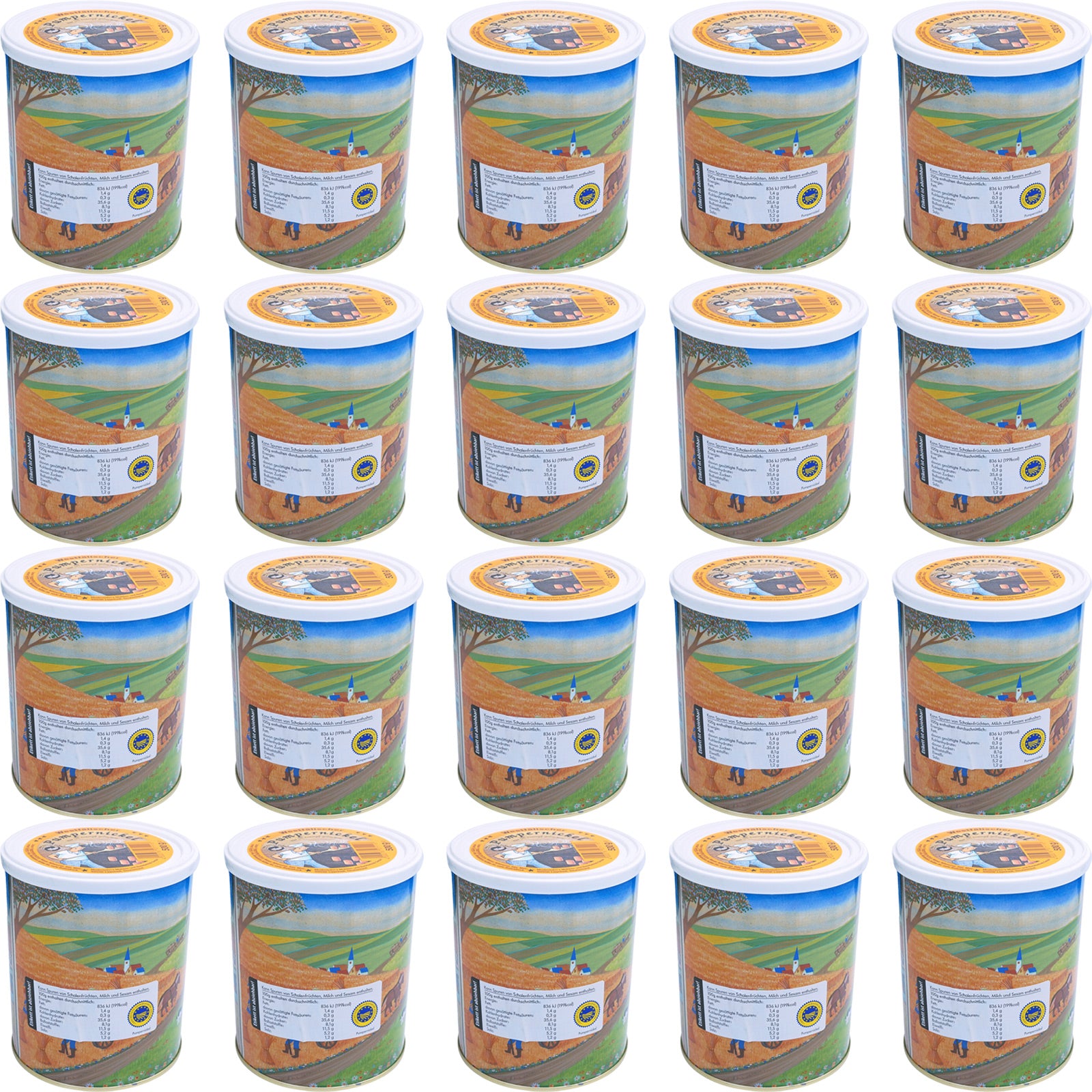 TREK'N EAT 50x Pumpernickel Dosen Brot Trekking Nahrung Essen Ration Vegan 500 g