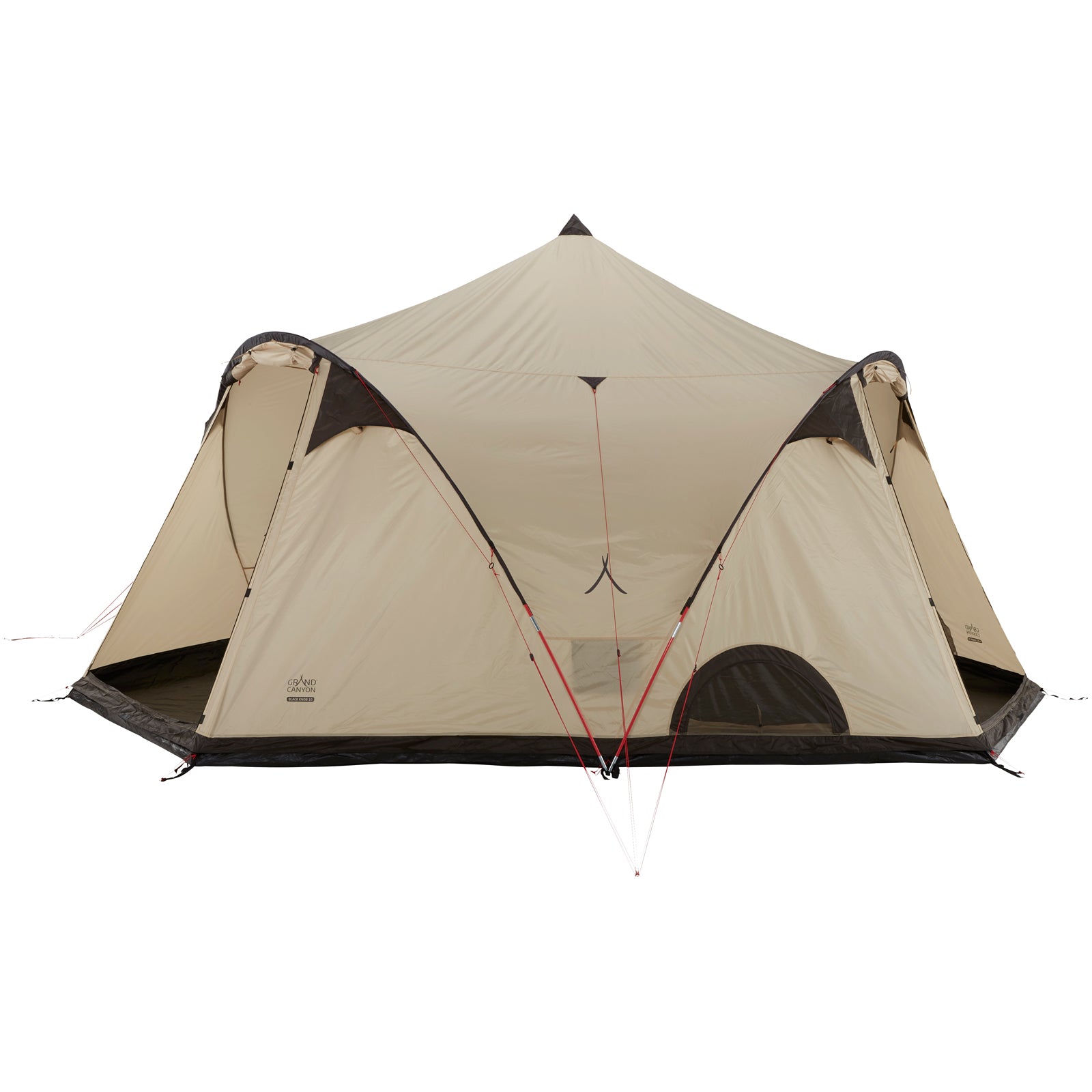 GRAND CANYON Black Knob 10 Person Tepee Tent Family Group Tent Tipi Wigwam