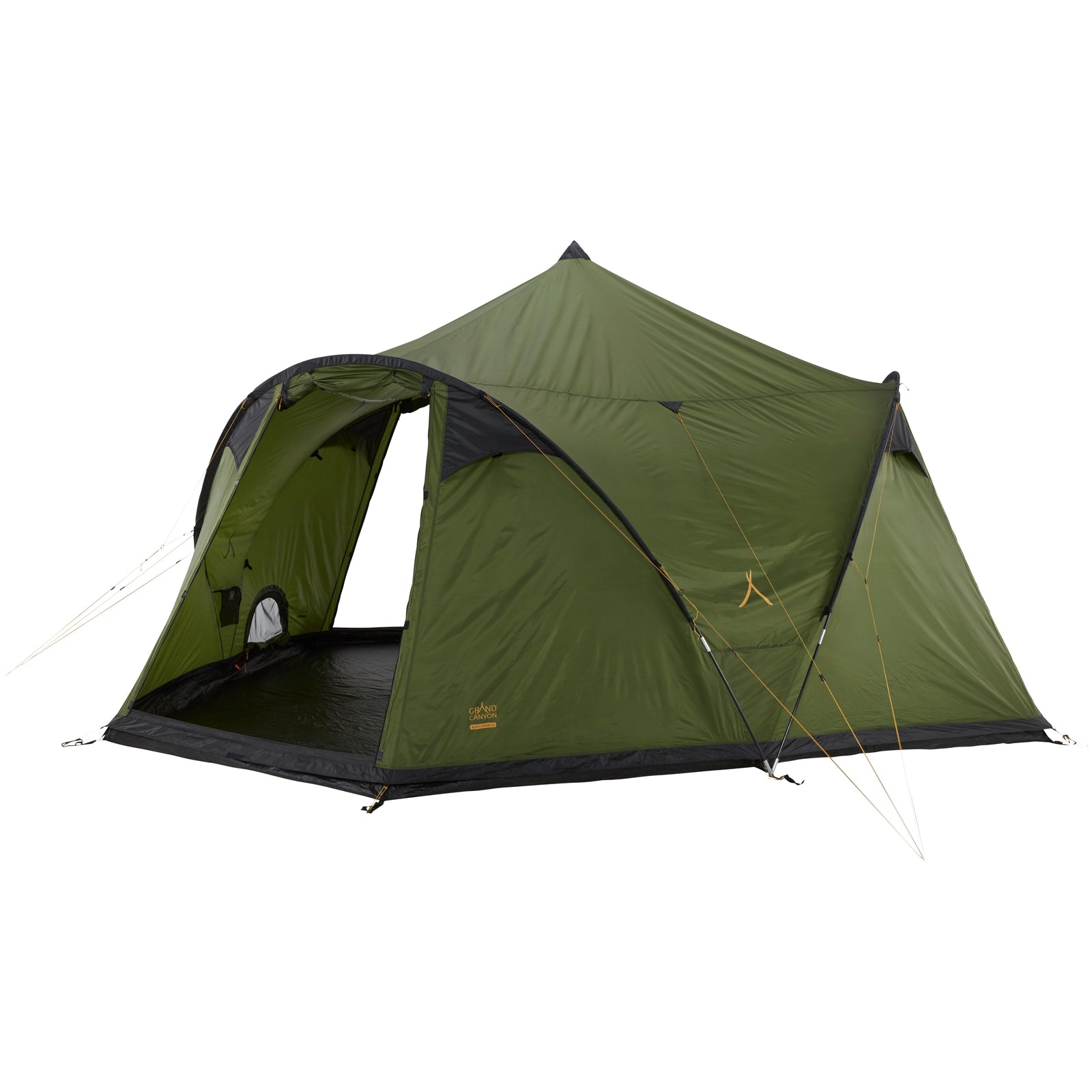 GRAND CANYON Black Knob 10 Person Tepee Tent Family Group Tent Tipi Wigwam