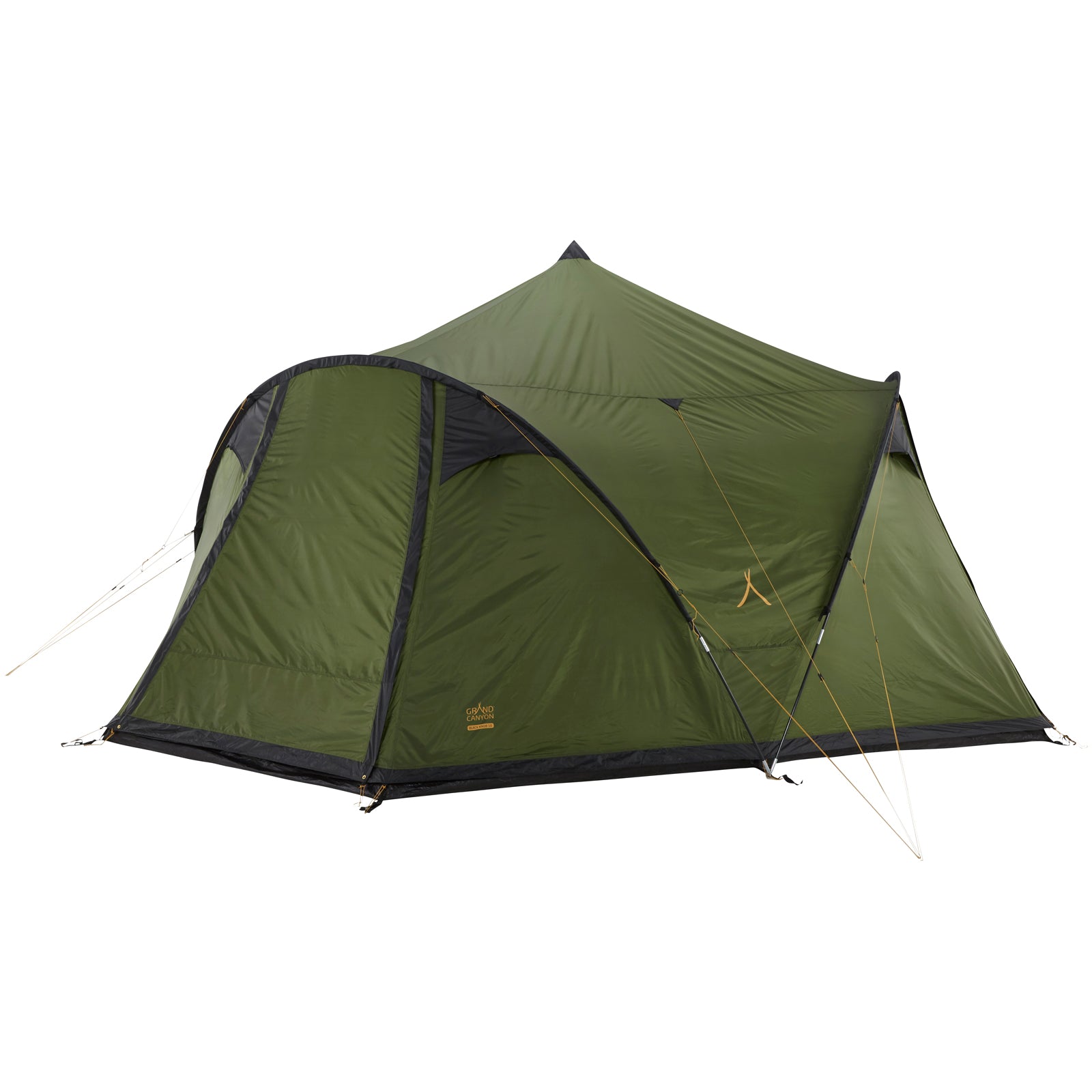 GRAND CANYON Black Knob 10 Person Tepee Tent Family Group Tent Tipi Wigwam