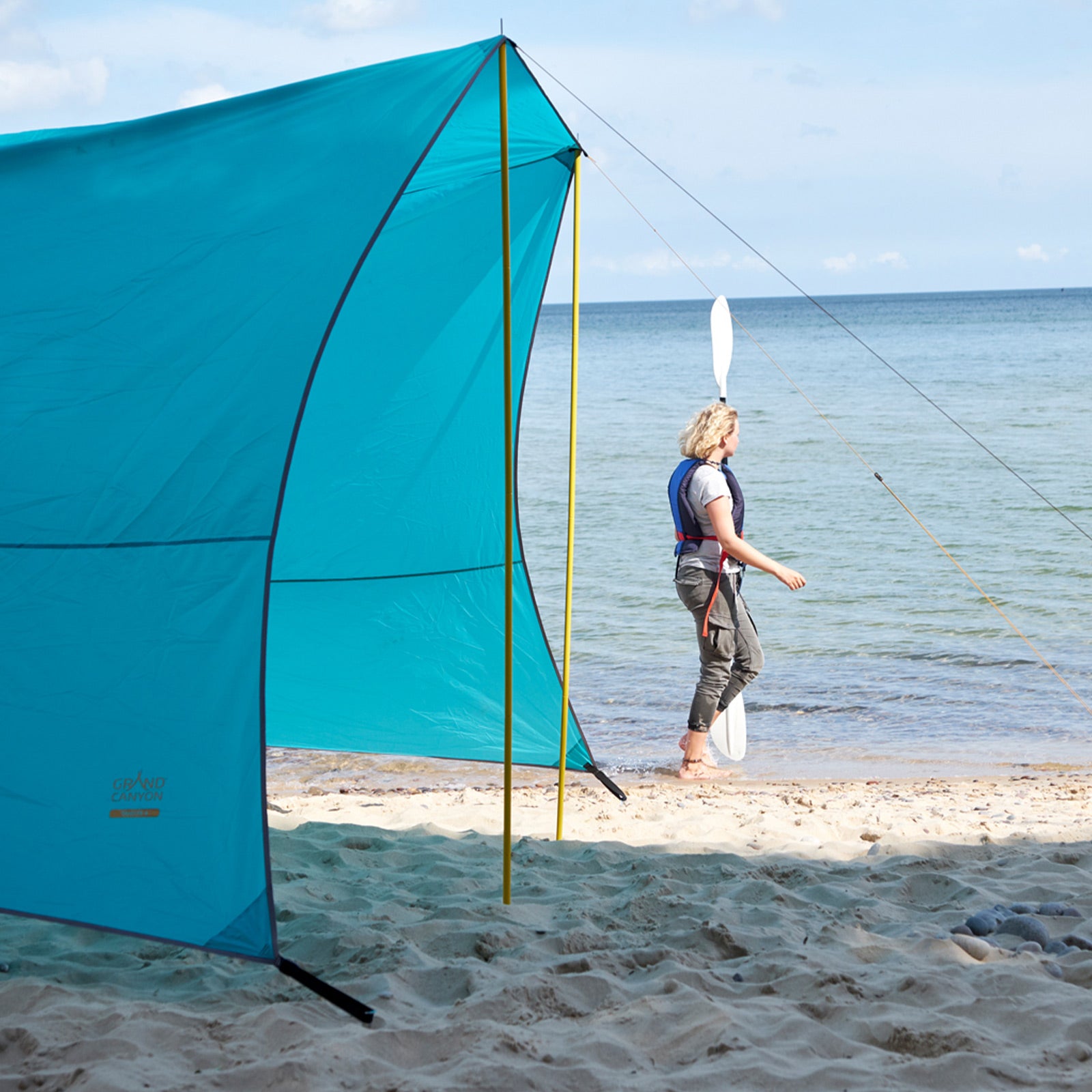 GRAND CANYON Pavillon Tarp Tahuta Shelter 4 Sonnensegel Camping Bus Vorzelt 5x4m