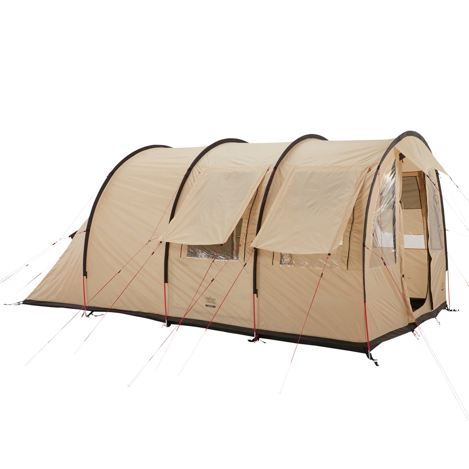 GRAND CANYON Tunnel Tent Helena 3 Persons Family Group Tent Camping Vestibule