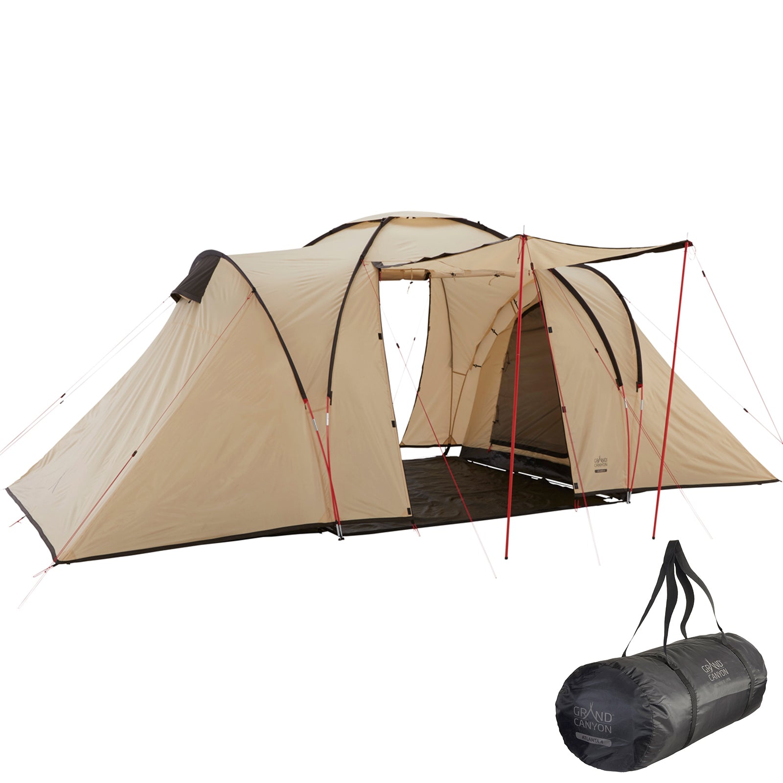 GRAND CANYON dome tent Atlanta 4 person tent igloo family camping vestibule