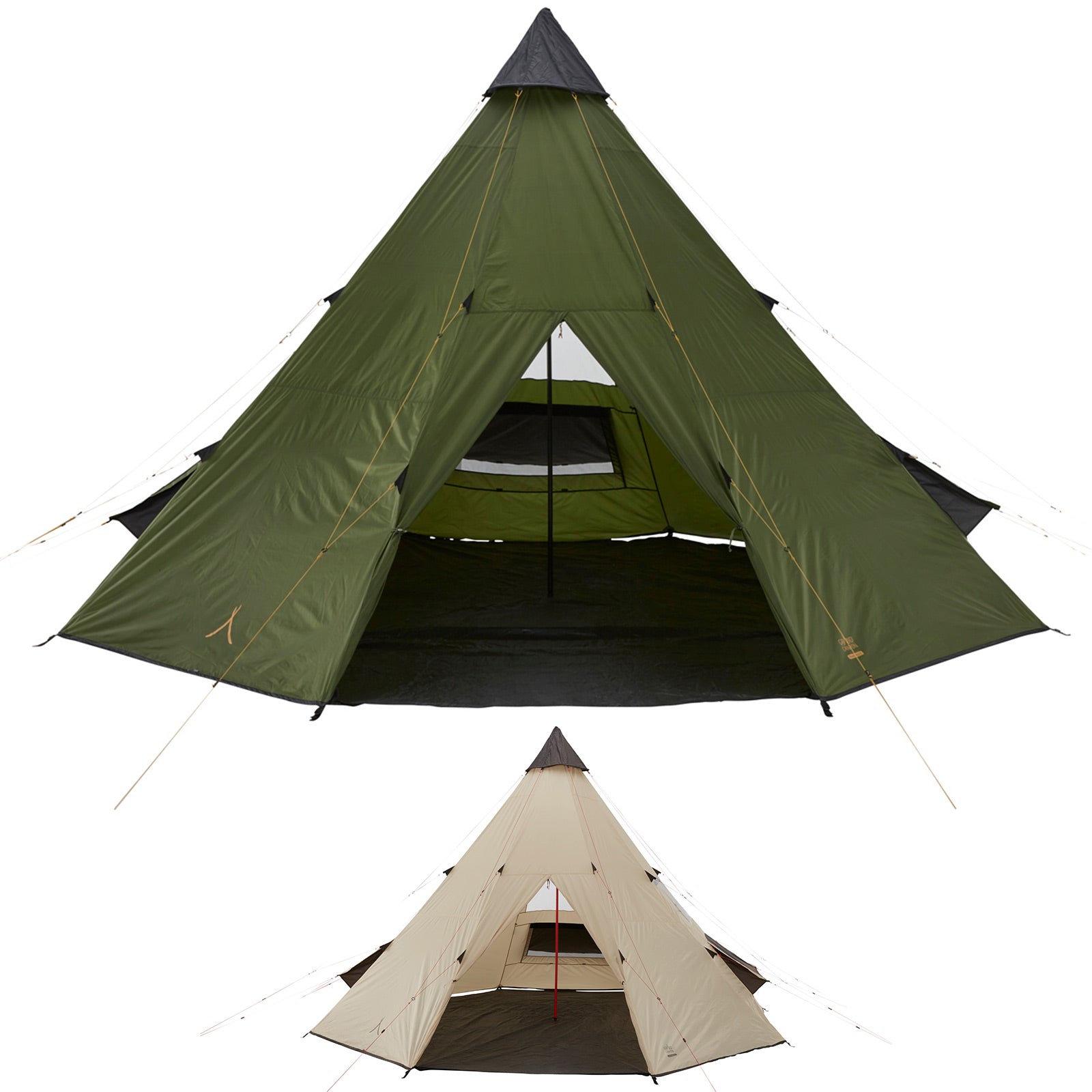 GRAND CANYON Black Falls 8 Person Tepee Tent Family Group Tent Tipi Wigwam