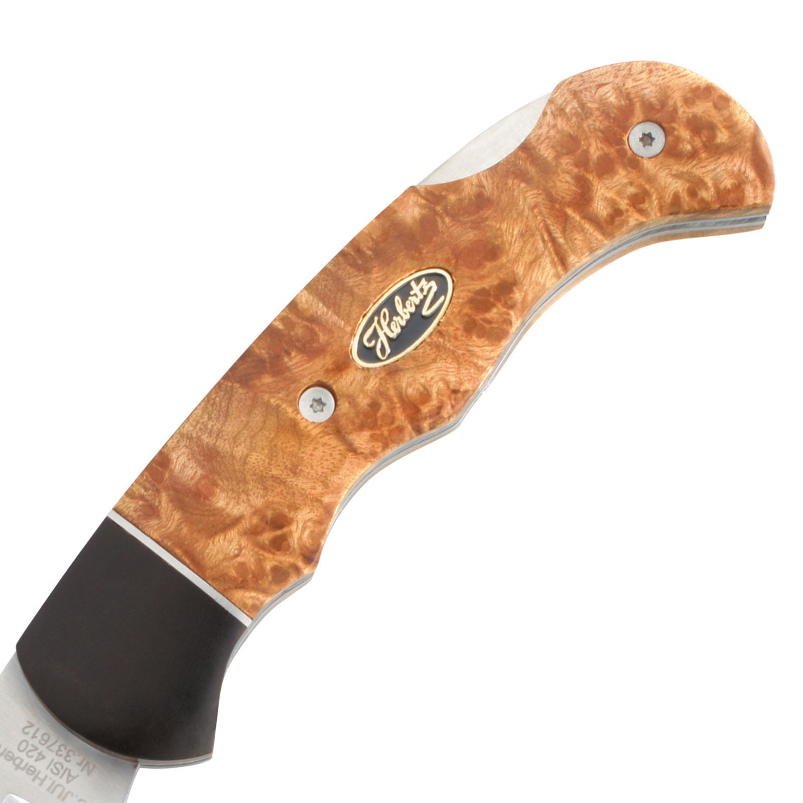 HERBERTZ pocket knife one-hand knife folding knife outdoor steel knife root wood