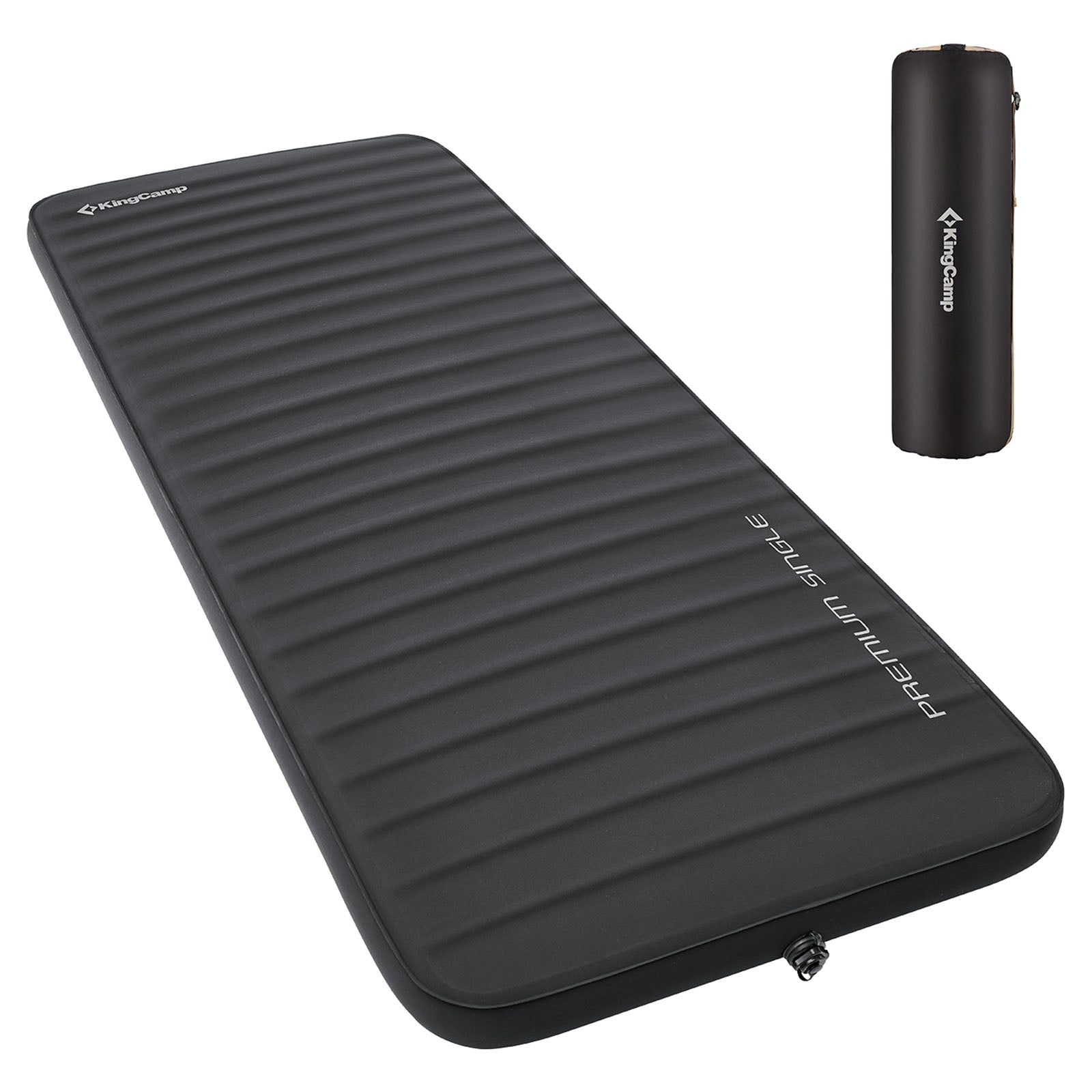 KINGCAMP Airbed Premium Single Sleeping Mat Self-Inflating Camping Bed 7.5 cm