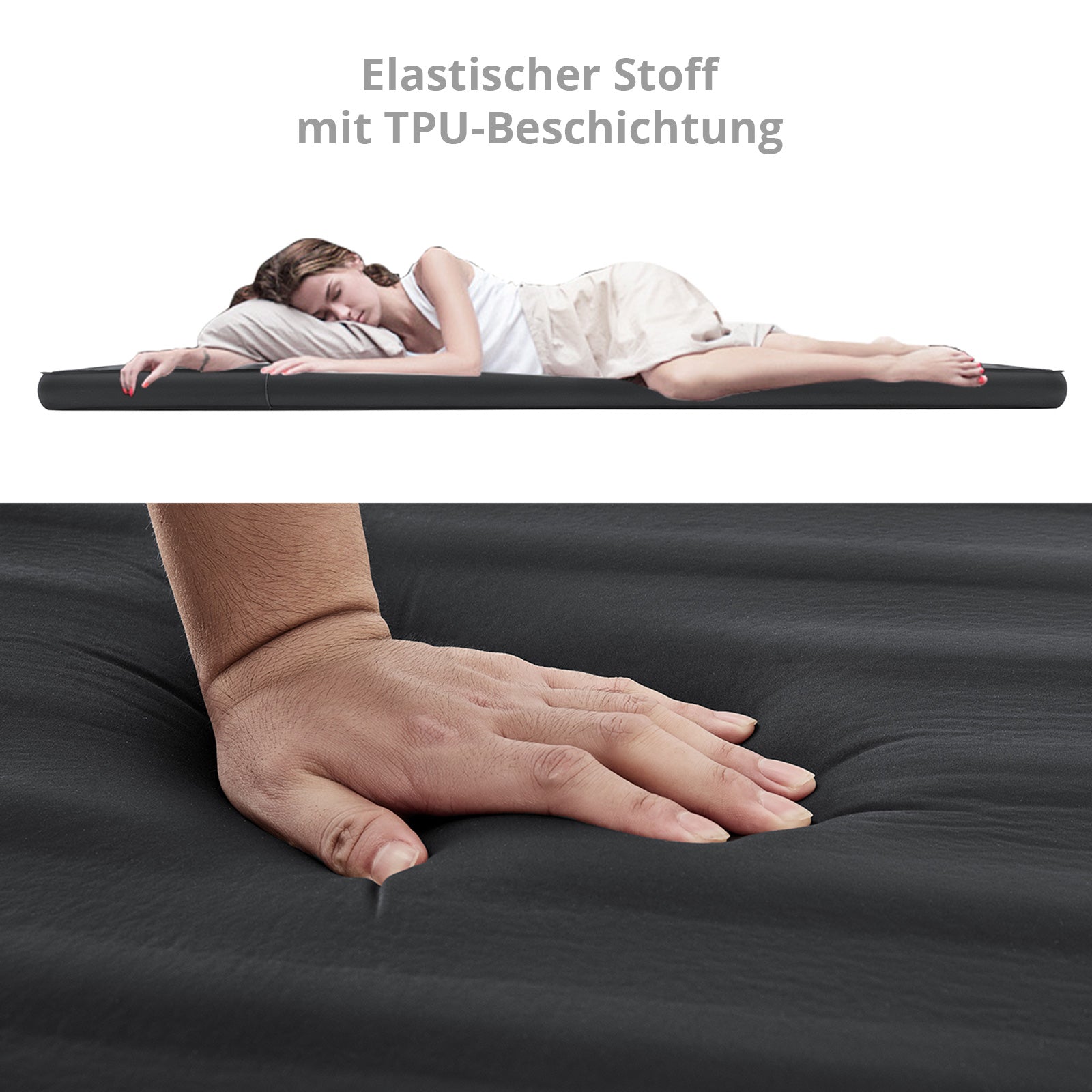 KINGCAMP Luftbett Premium Single Isomatte Selbstaufblasend Camping Bett 7,5 cm