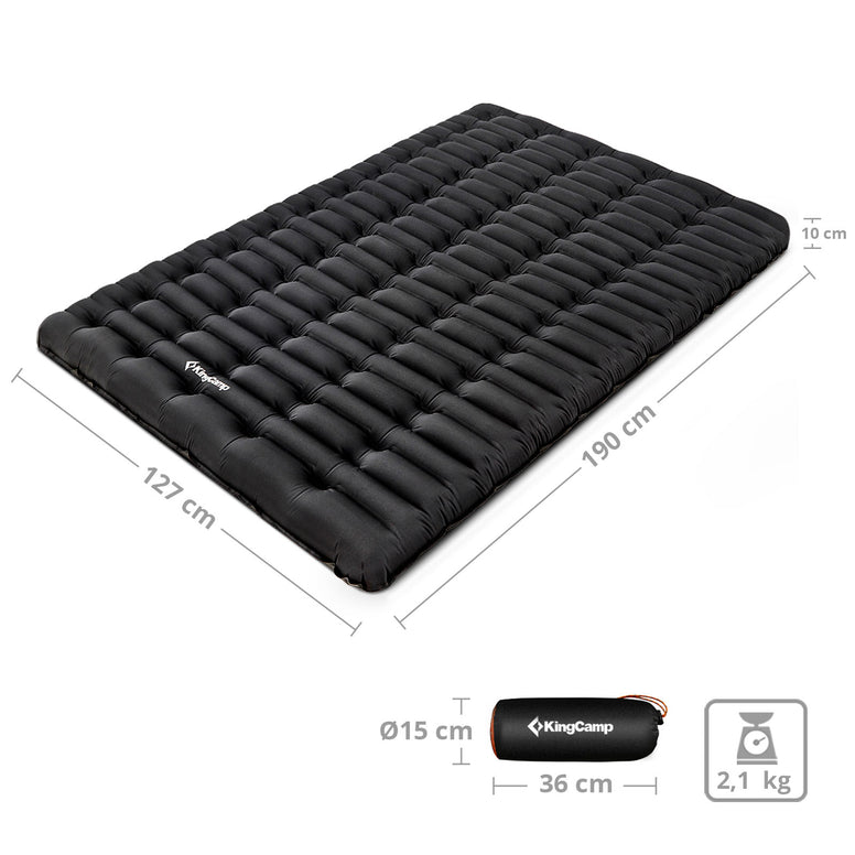 KINGCAMP Isomatte Super Comfort Double Camping Doppel Luft Bett Matratze 10 cm