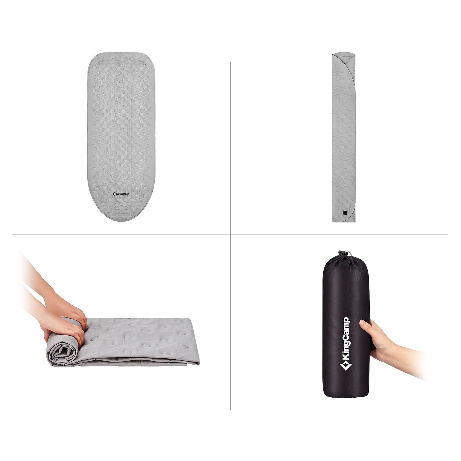 Matelas de couchage KINGCAMP Viborg 8.0 Trekking Camping Matelas pneumatique Léger 840 g
