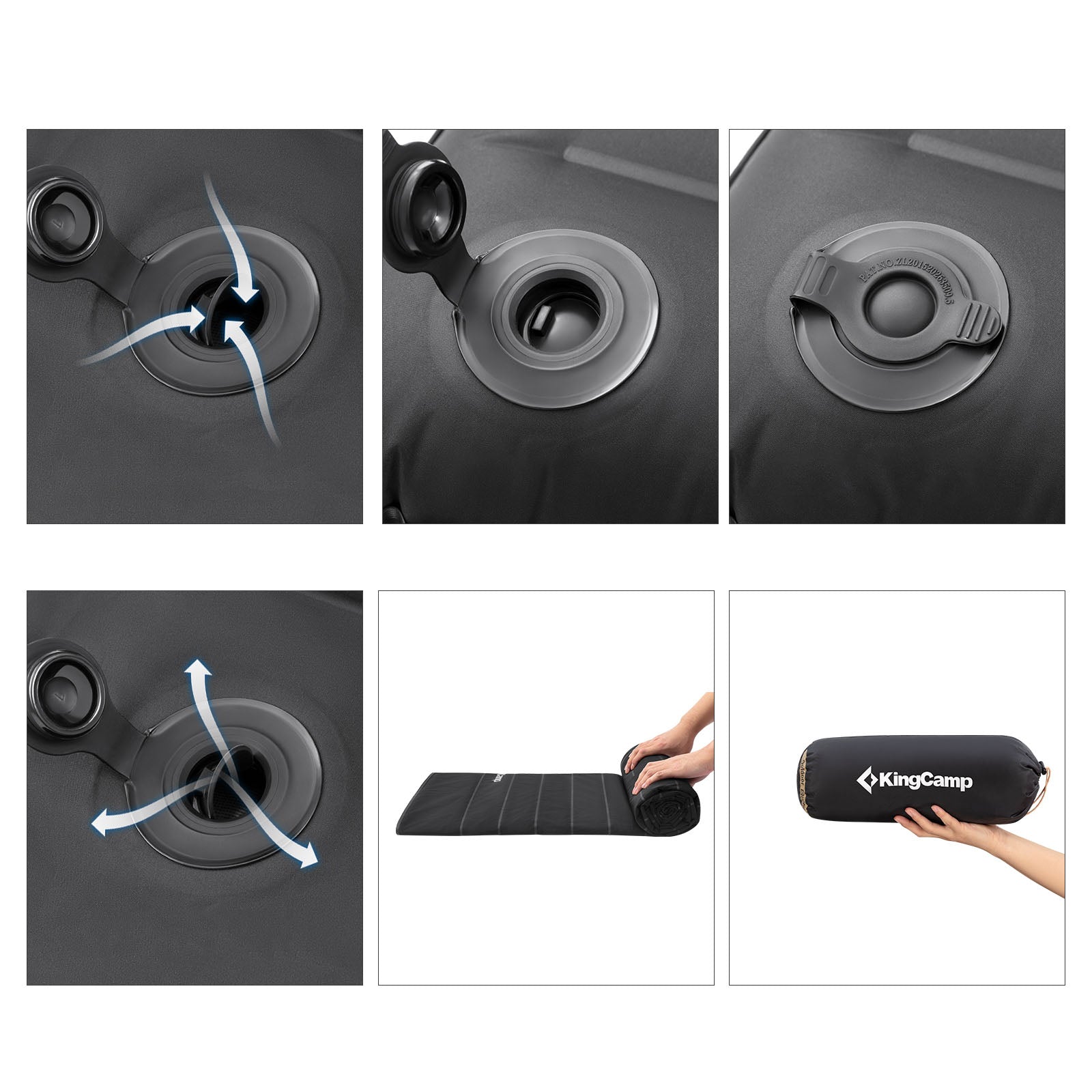 Matelas gonflable de camping Kingcamp Comfort Deluxe Double 10 cm