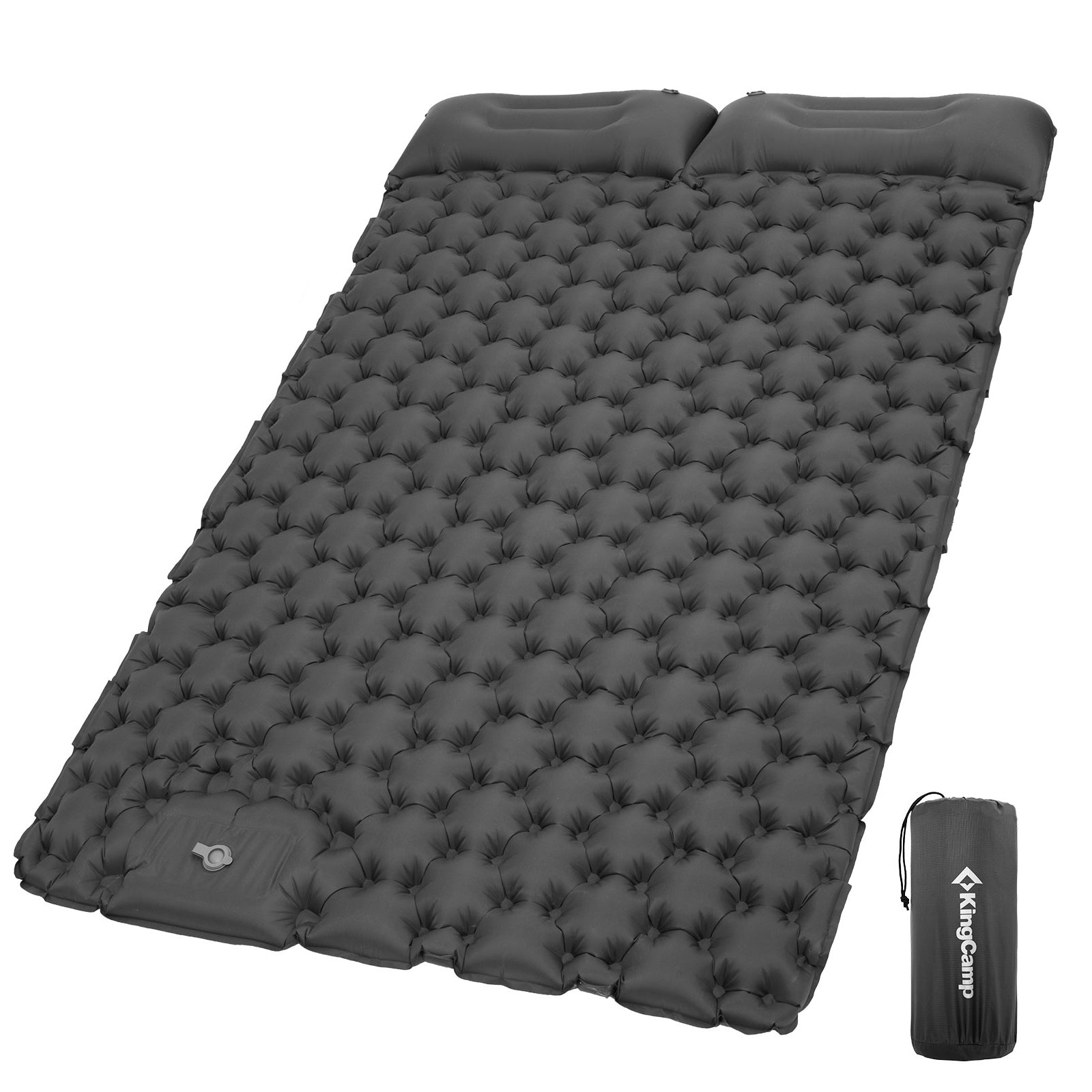 KINGCAMP Camping Luftbett Wildwood Double 2 Personen Doppel Isomatte 1,6 kg