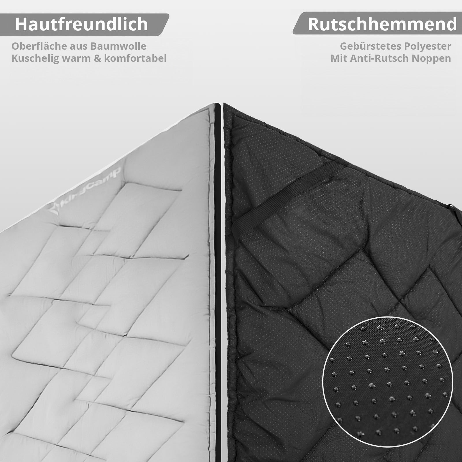 KINGCAMP Camp Pad M Camping Folding Bed Cover Blanket 100% Cotton