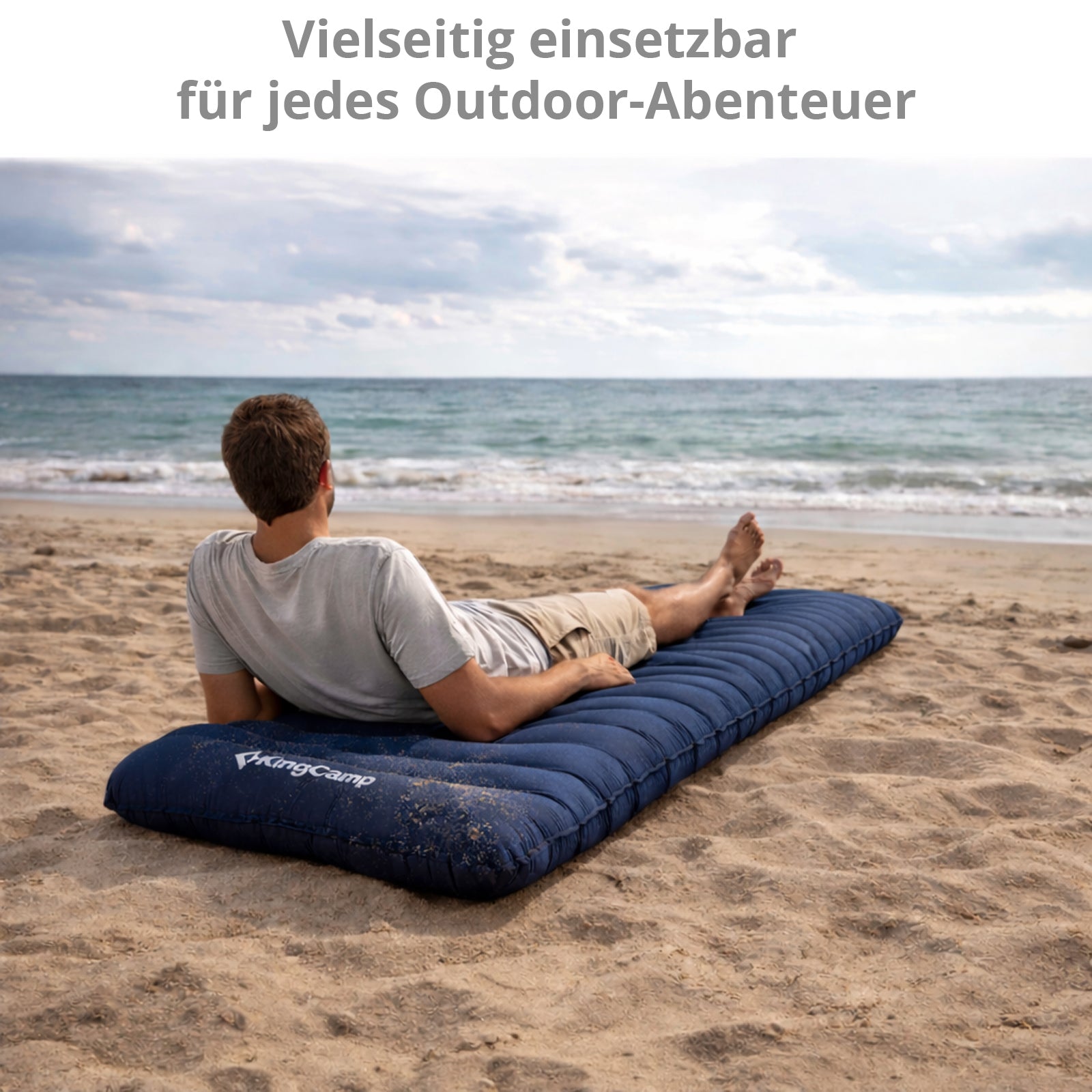 KINGCAMP Isomatte Elevate Trekking Luftbett Camping Luftmatratze Leicht 1,2 kg