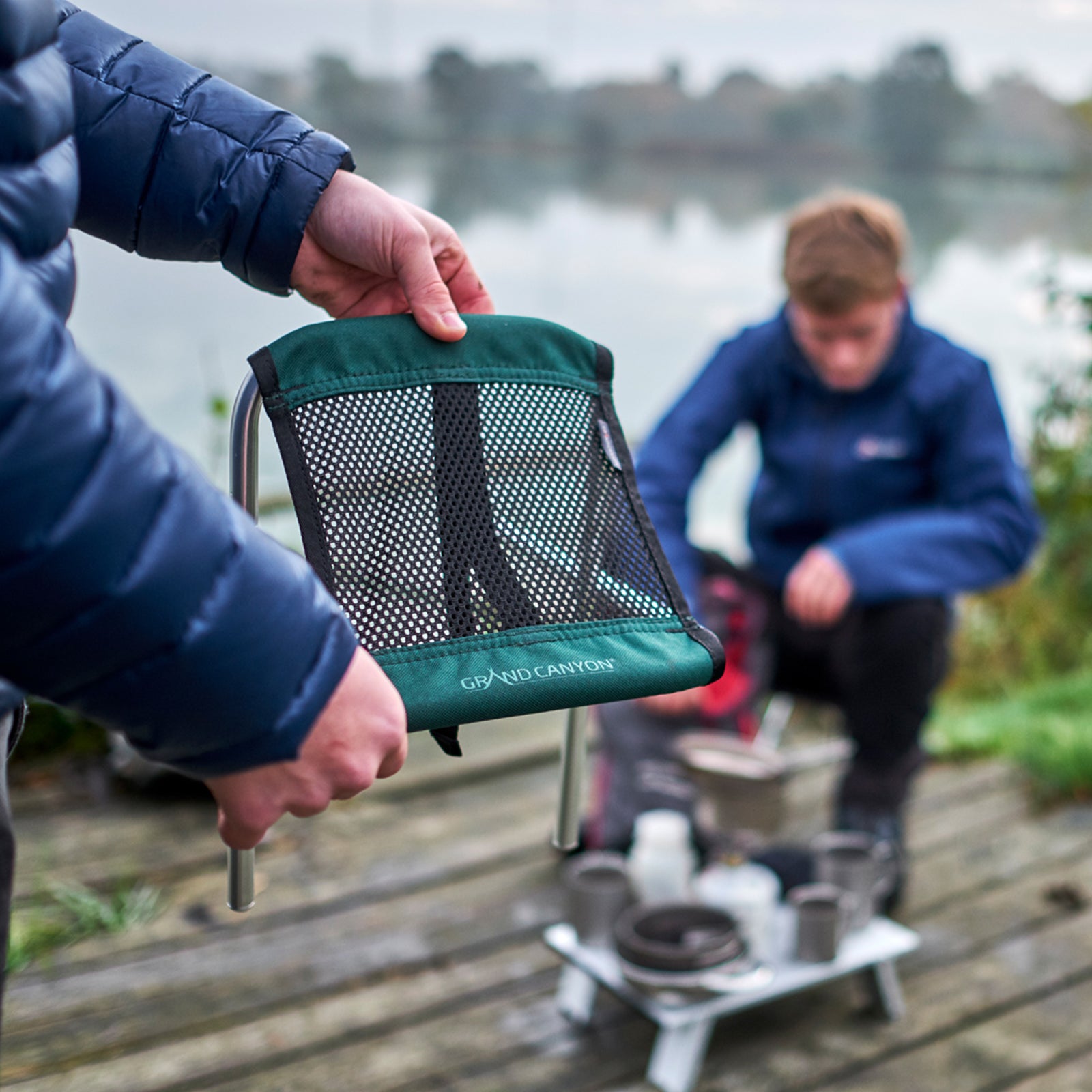 GRAND CANYON Sinyala Micro Folding Stool Camping Aluminum 320g Lightweight 100kg