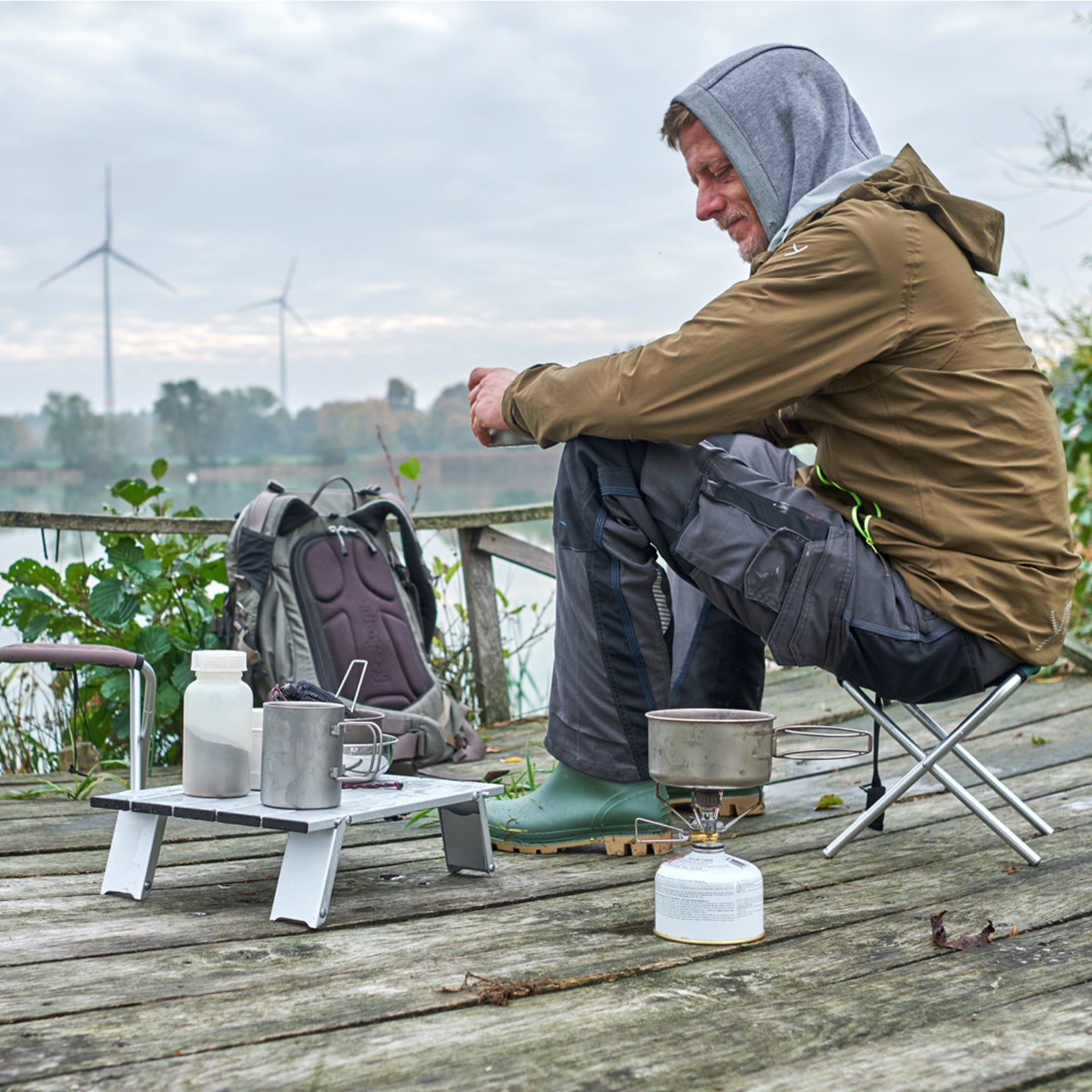 GRAND CANYON Sinyala Micro Folding Stool Camping Aluminum 320g Lightweight 100kg