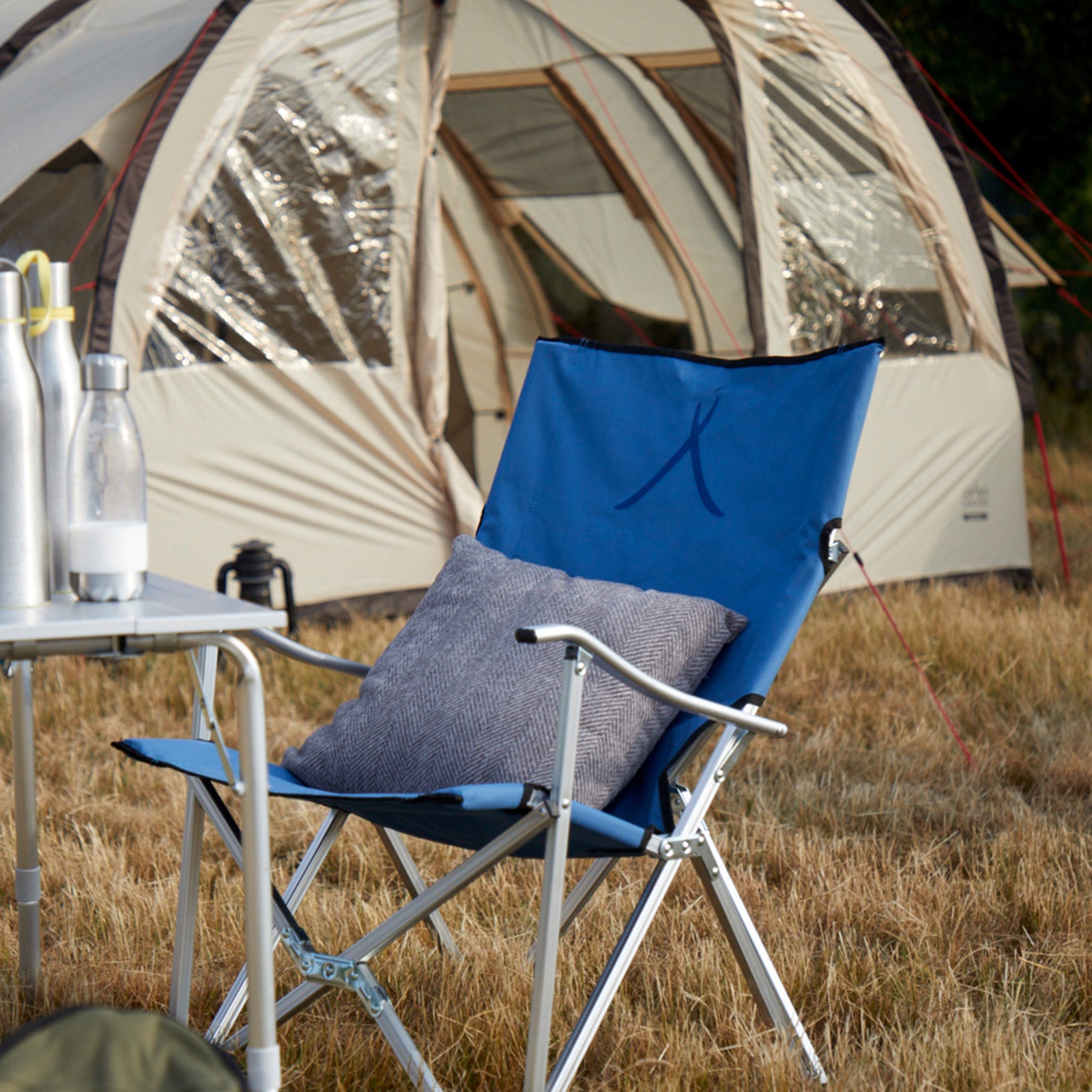 GRAND CANYON El Tovar Chaise pliante de camping pliante de jardin avec accoudoirs en aluminium 100 kg