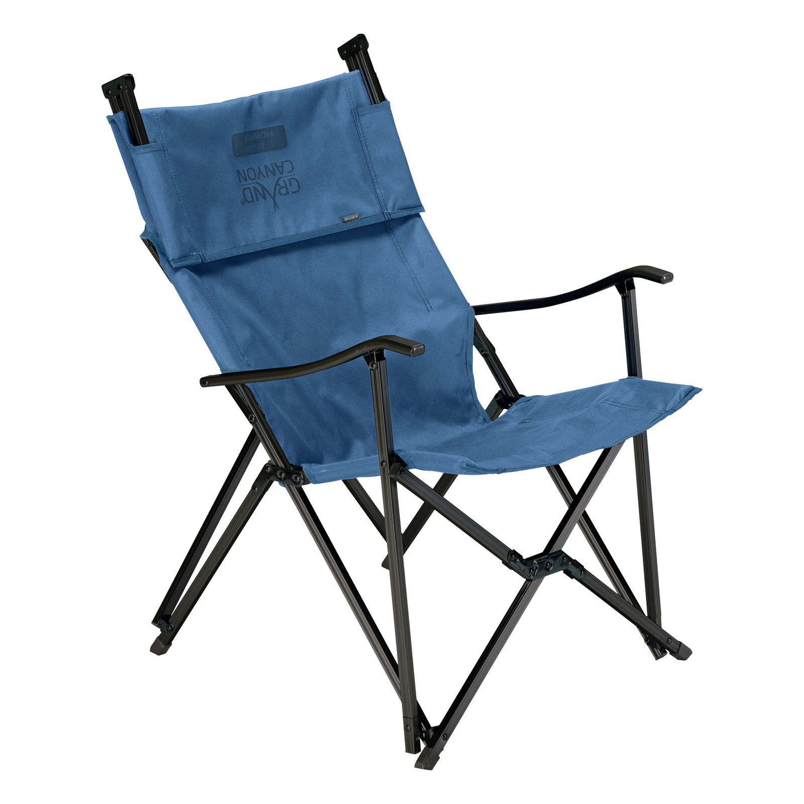 GRAND CANYON El Tovar chaise pliante de camping à dossier haut accoudoir extérieur aluminium 100 kg