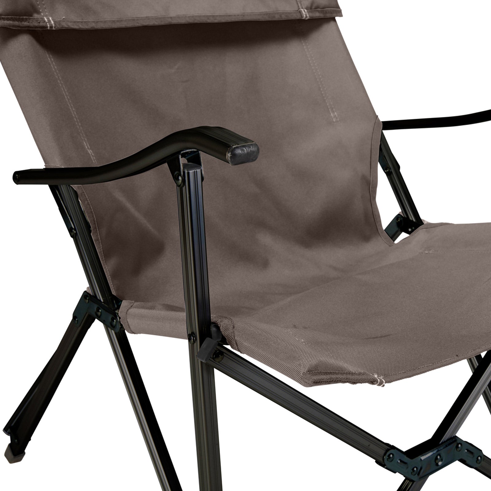 GRAND CANYON El Tovar chaise pliante de camping à dossier haut accoudoir extérieur aluminium 100 kg