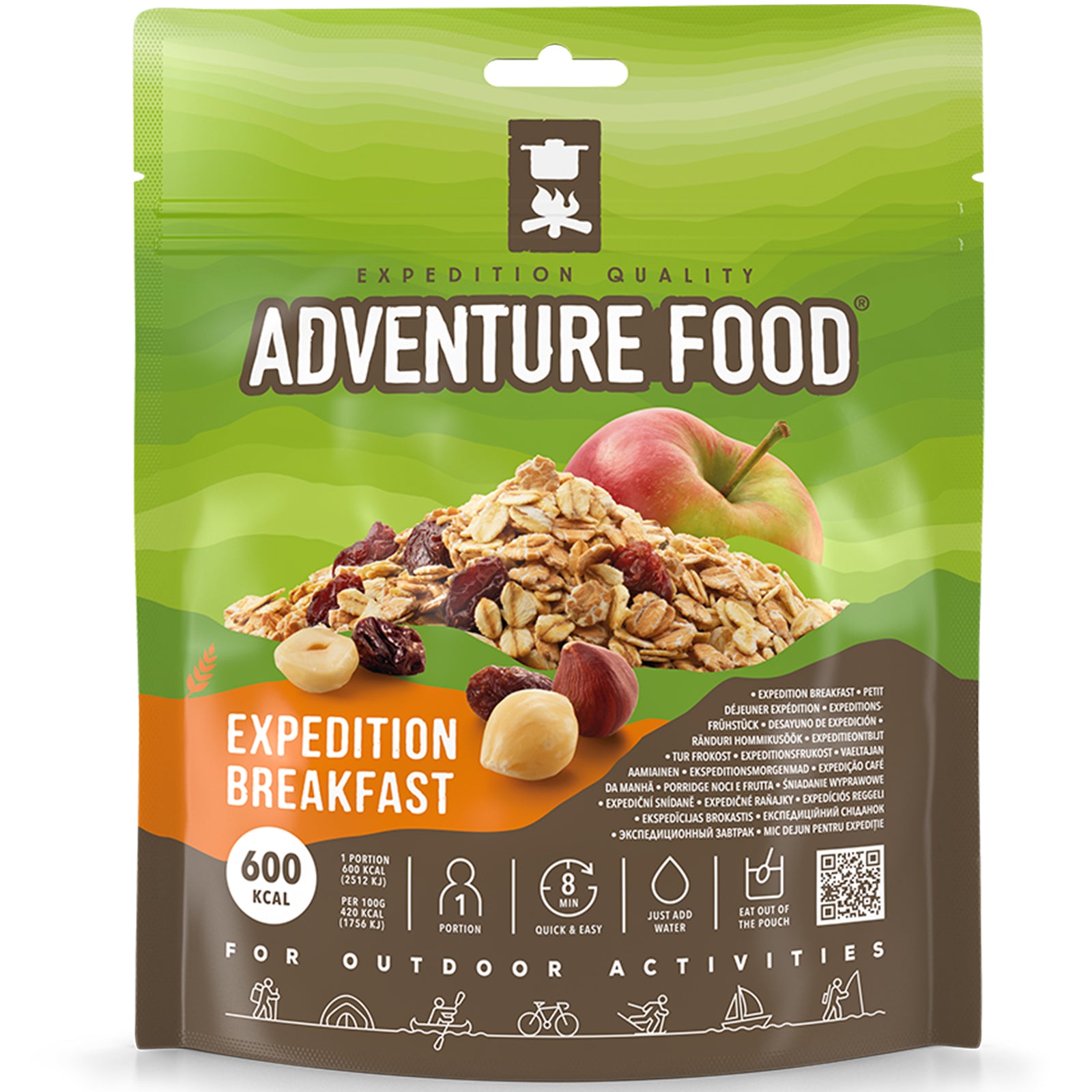 ADVENTURE FOOD Expedition Breakfast Outdoor Mahlzeit Trekking Essen No