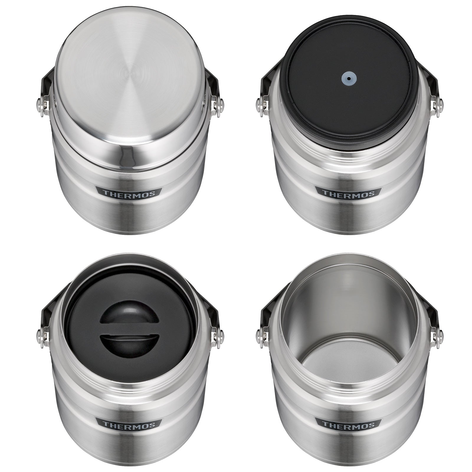 THERMOS Food Container King 1,2 L – Boîtes isothermes en acier inoxydable pour aliments, lot de 2