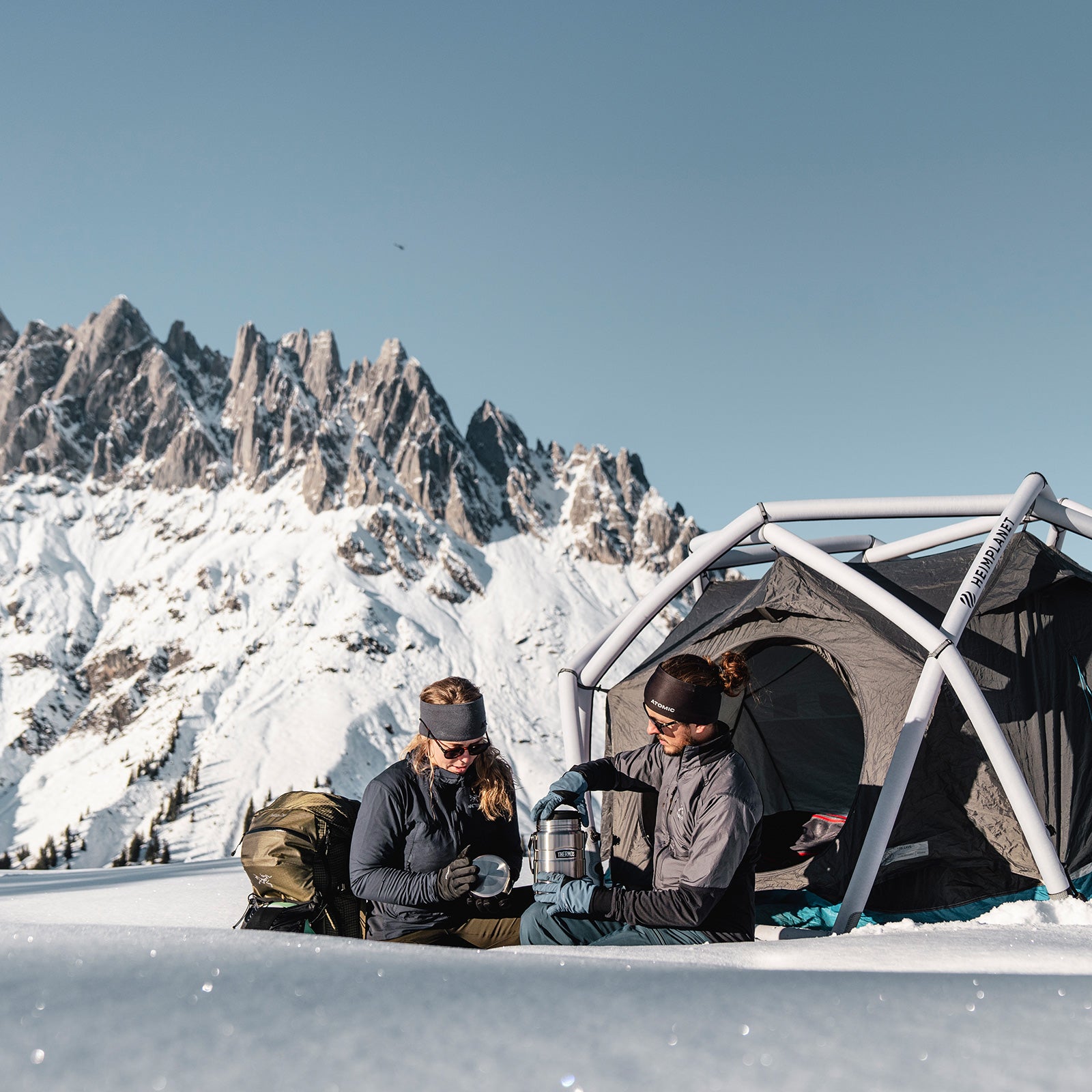 THERMOS Food Container King 1,2L Isolierbehälter Essenbehälter Edelstahl 2 Boxen