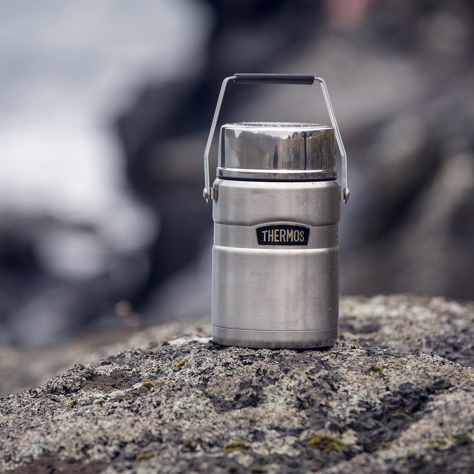 THERMOS Food Container King 1,2L Isolierbehälter Essenbehälter Edelstahl 2 Boxen