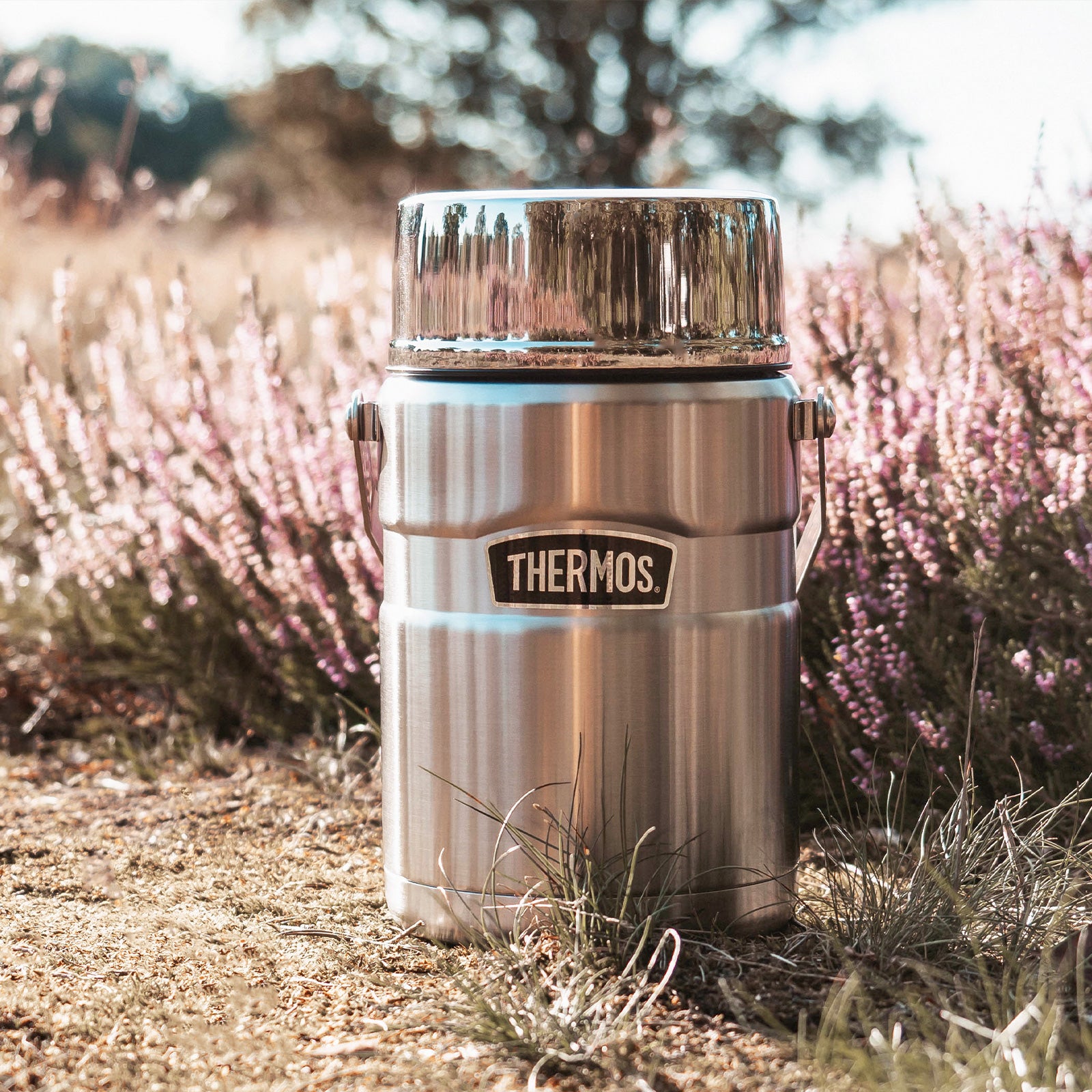 THERMOS Food Container King 1,2L Isolierbehälter Essenbehälter Edelstahl 2 Boxen