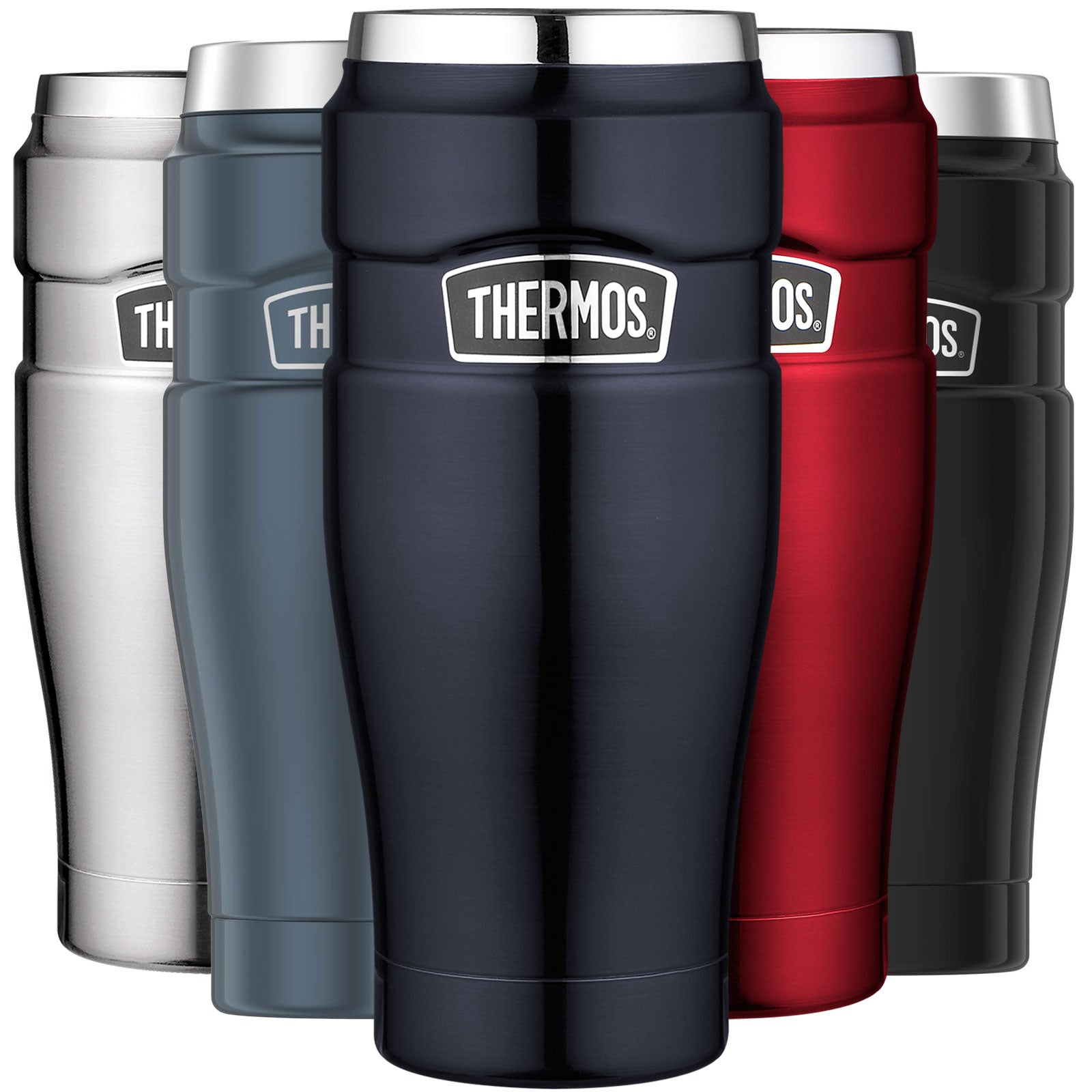 THERMOS Becher 0,47L Isolierbecher KFZ Auto Kaffee Camping Trinkbecher Edelstahl