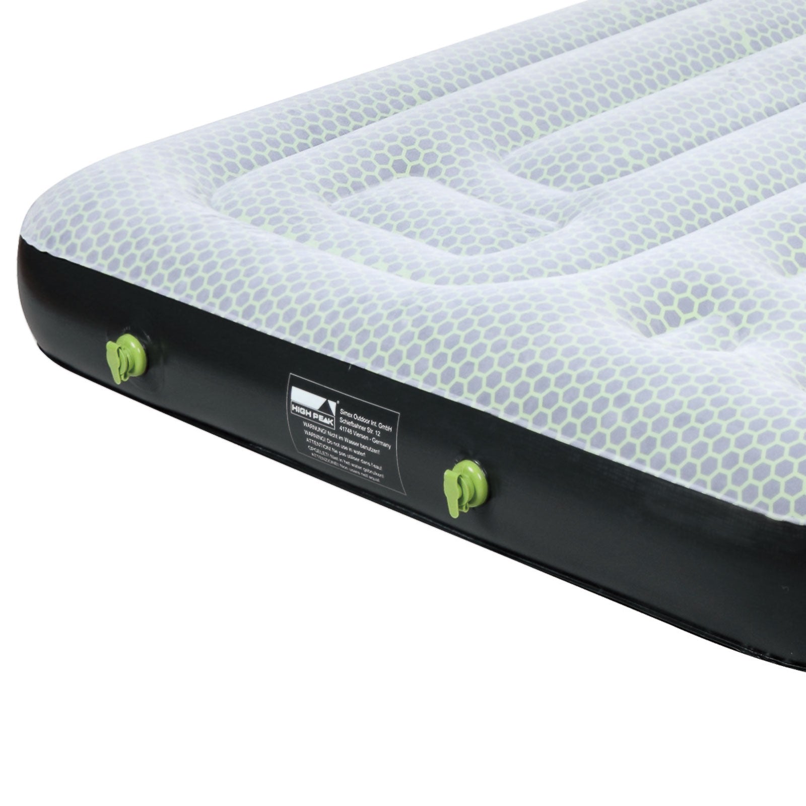 HIGH PEAK Airbed Comfort Plus - Air mattress Camping guest bed Sleeping pad Pump