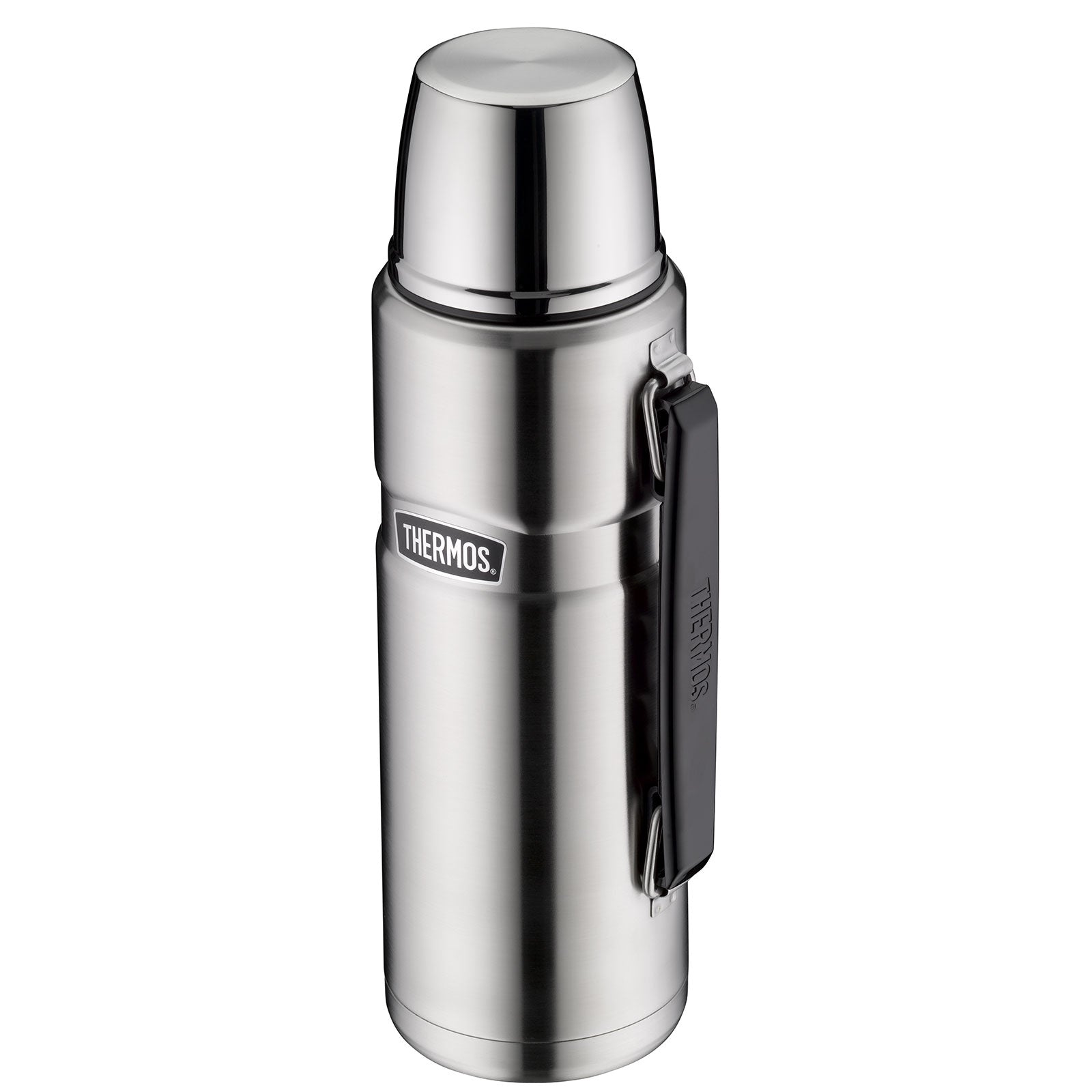 THERMOS Kanne King 1,2 Isolierflasche Flasche Isolierkanne Becher Drehverschluss