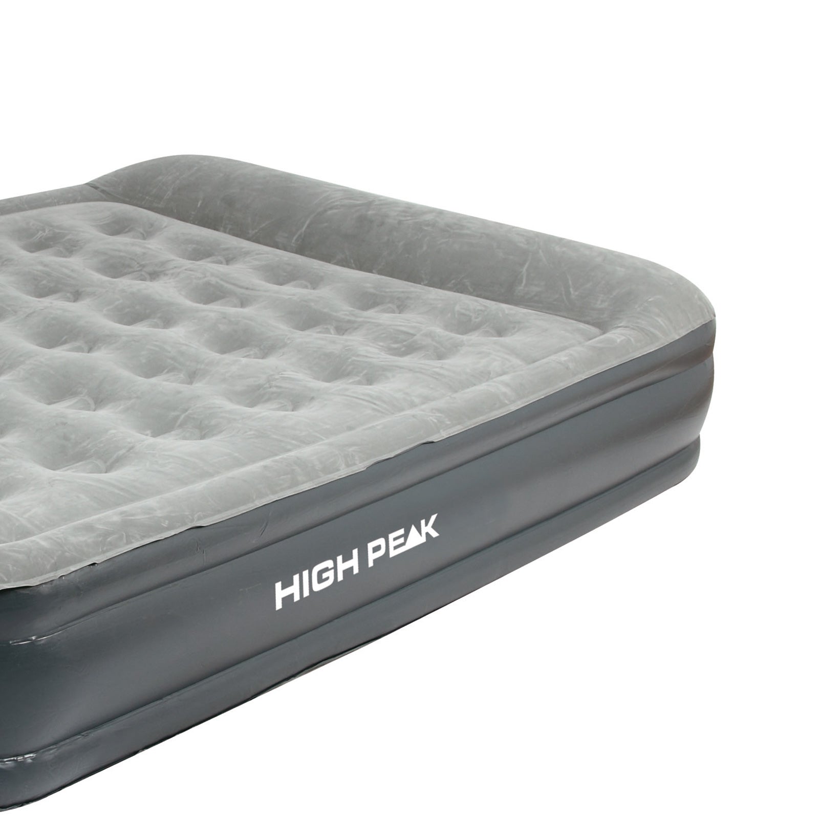 HIGH PEAK luchtbed Smooth Comfort Double luchtbed voor op de camping met elektrische pomp