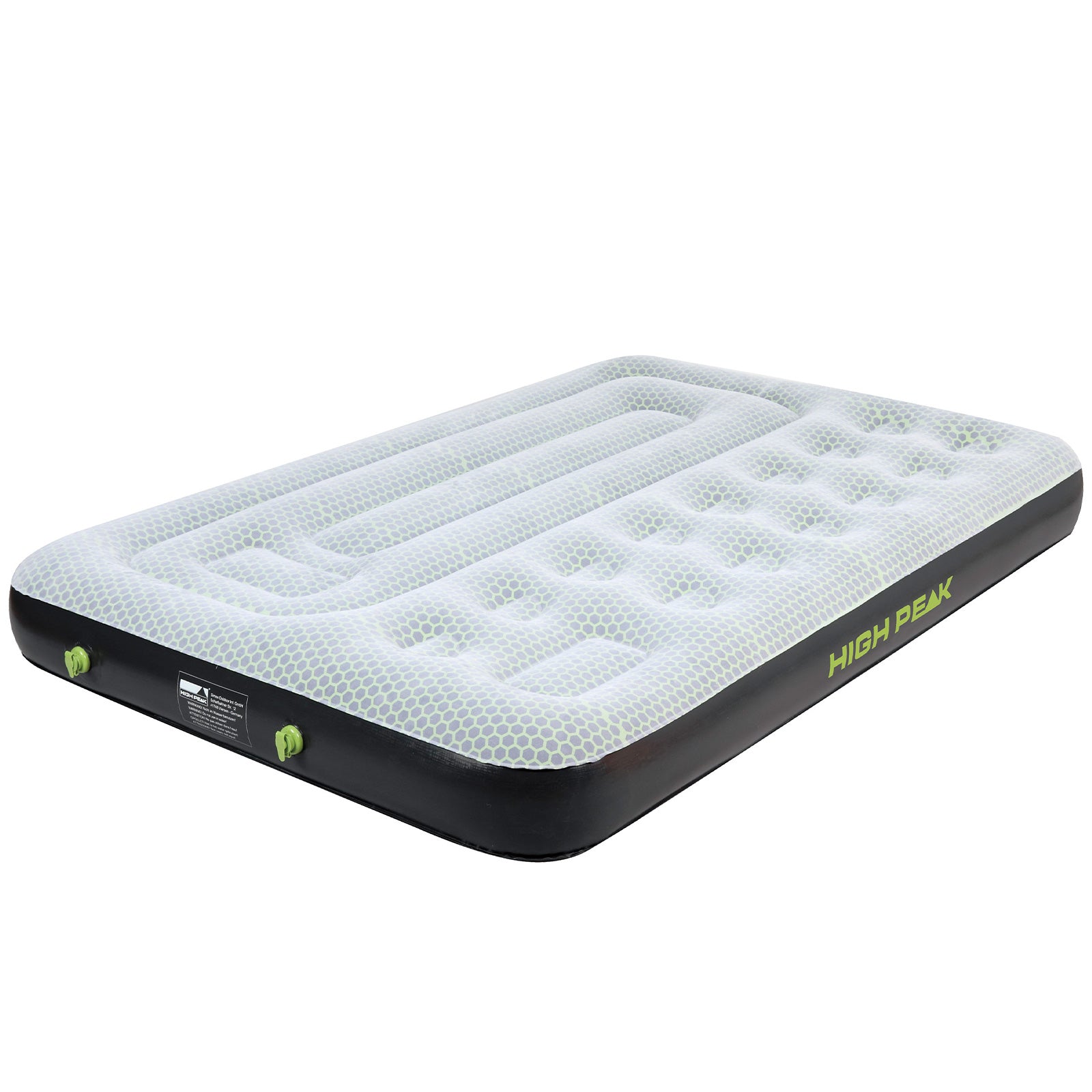 HIGH PEAK Luftbett Comfort Plus - Luftmatratze Camping Gästebett Isomatte Pumpe