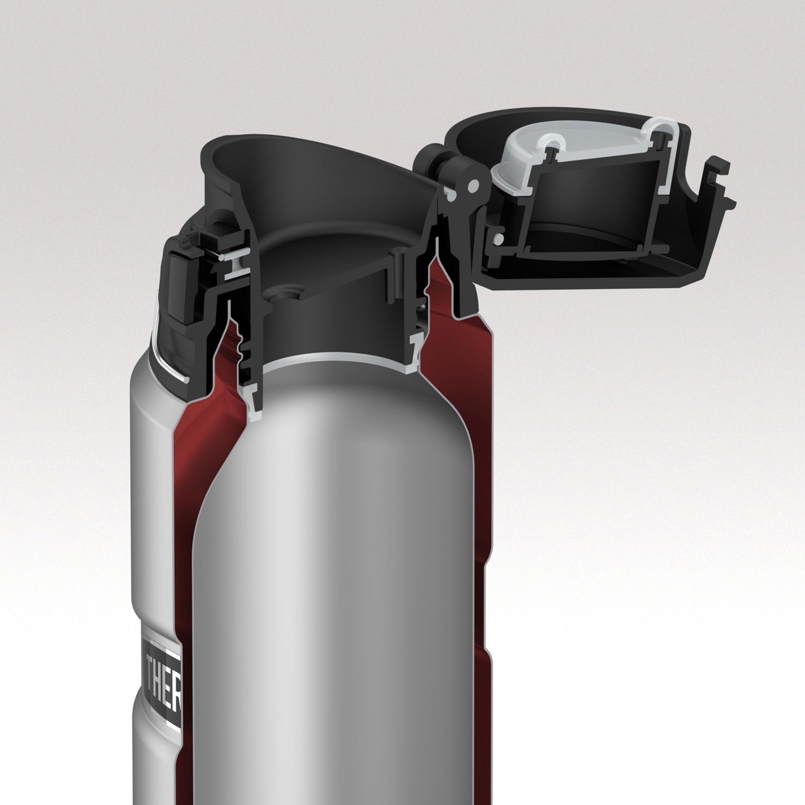 THERMOS Flasche Isolierflasche King 0,7 L Isolierte Trinkflasche Trinkverschluss