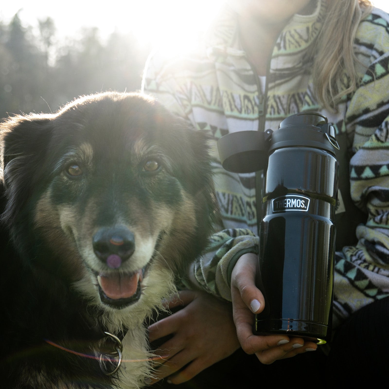 THERMOS Flasche Isolierflasche King 0,7 L Isolierte Trinkflasche Trinkverschluss