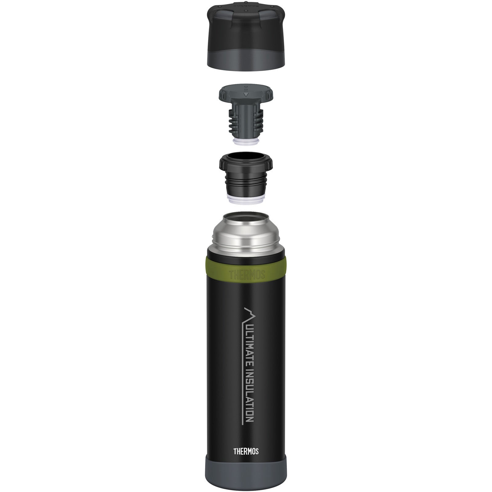 THERMOS Flasche Isolierflasche Mountain Weithals Drehverschluss Becher Leicht