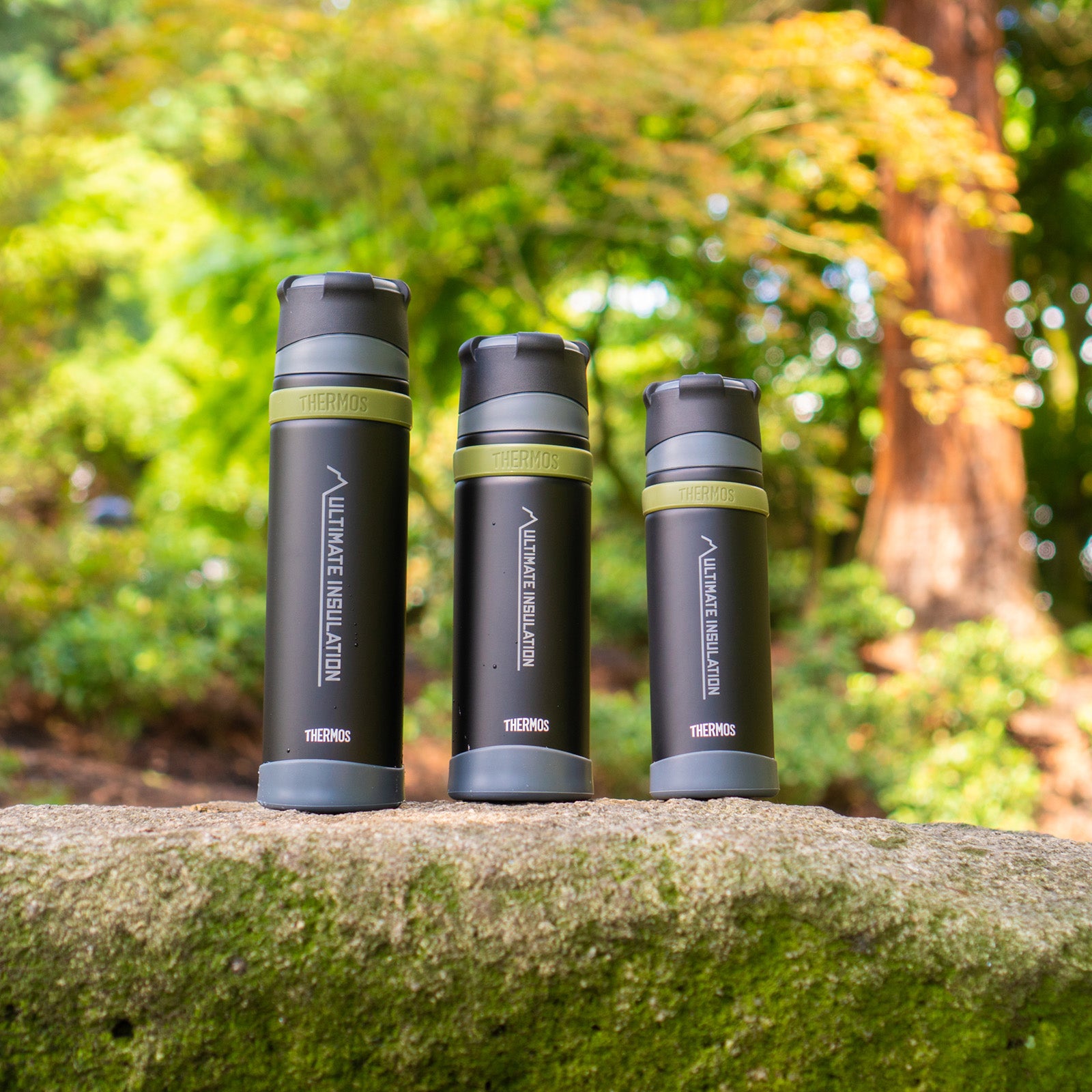 THERMOS Flasche Isolierflasche Mountain Weithals Drehverschluss Becher Leicht