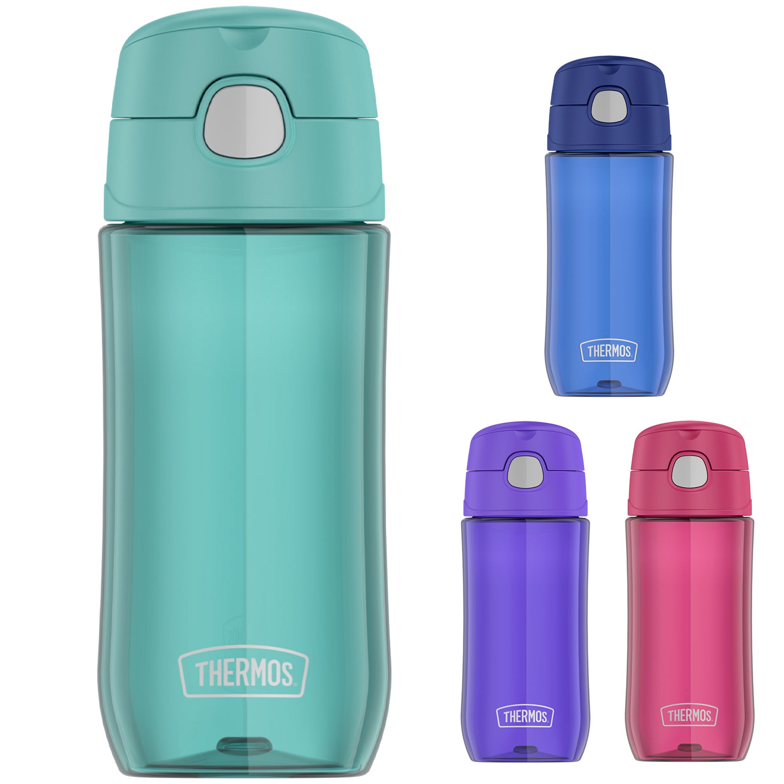 THERMOS Flasche Kindertrinkflasche Funtainer Tritan Weithals Dicht Leicht 0,47 L