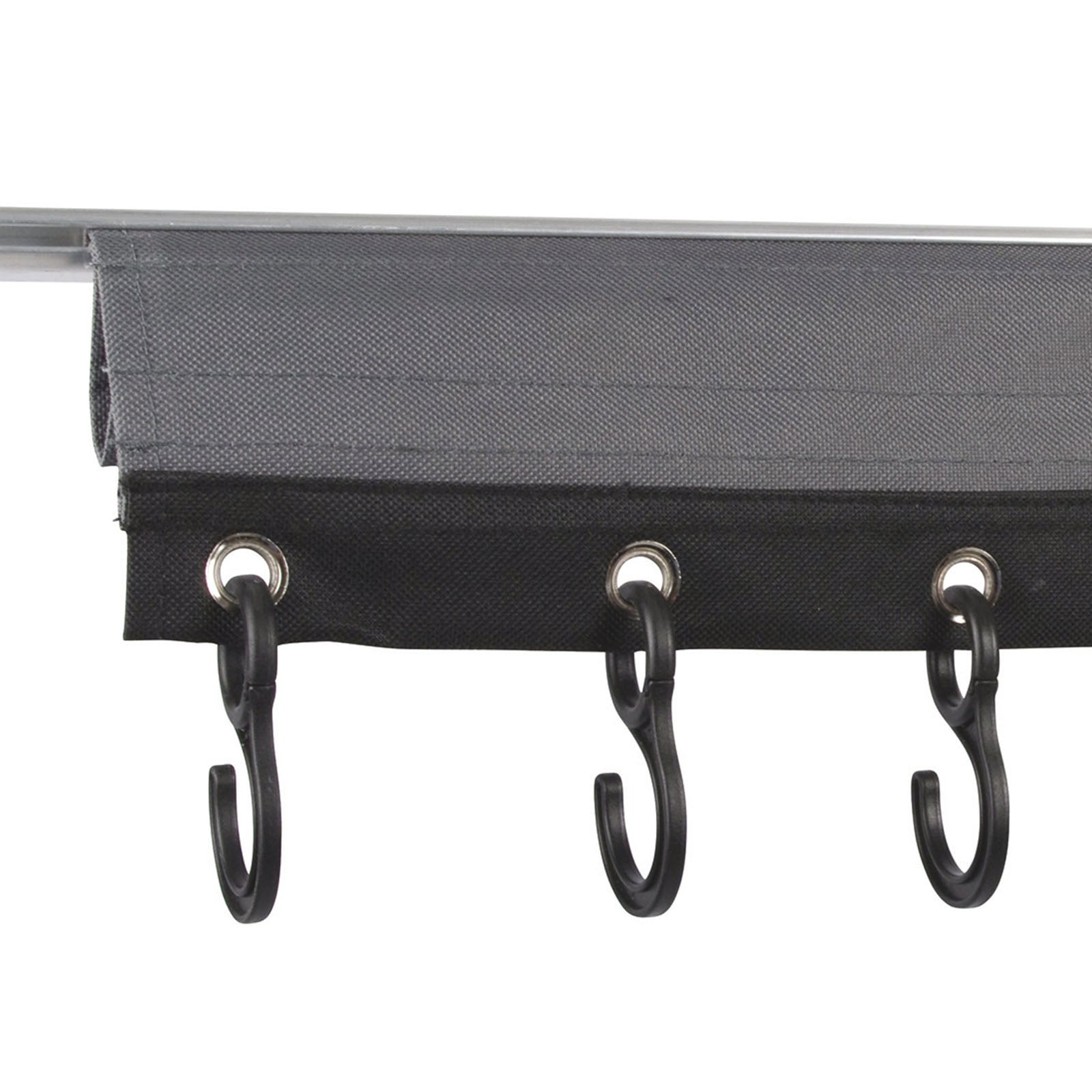 BO-CAMP Camping Garderobe Kleider Haken Leiste Wohnwagen Caravan Zelt Organizer