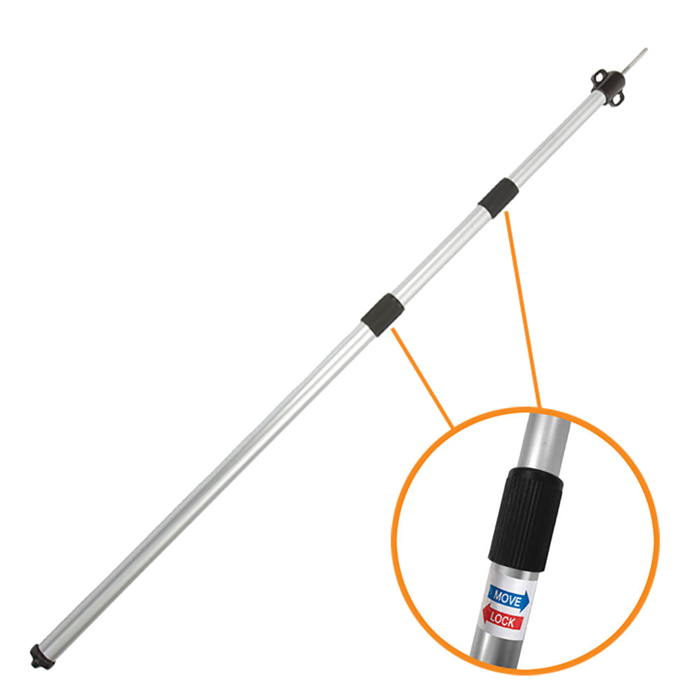 BO-CAMP Telescopic Tarp Pole Front Tent Awning Poles Aluminium 93-230cm