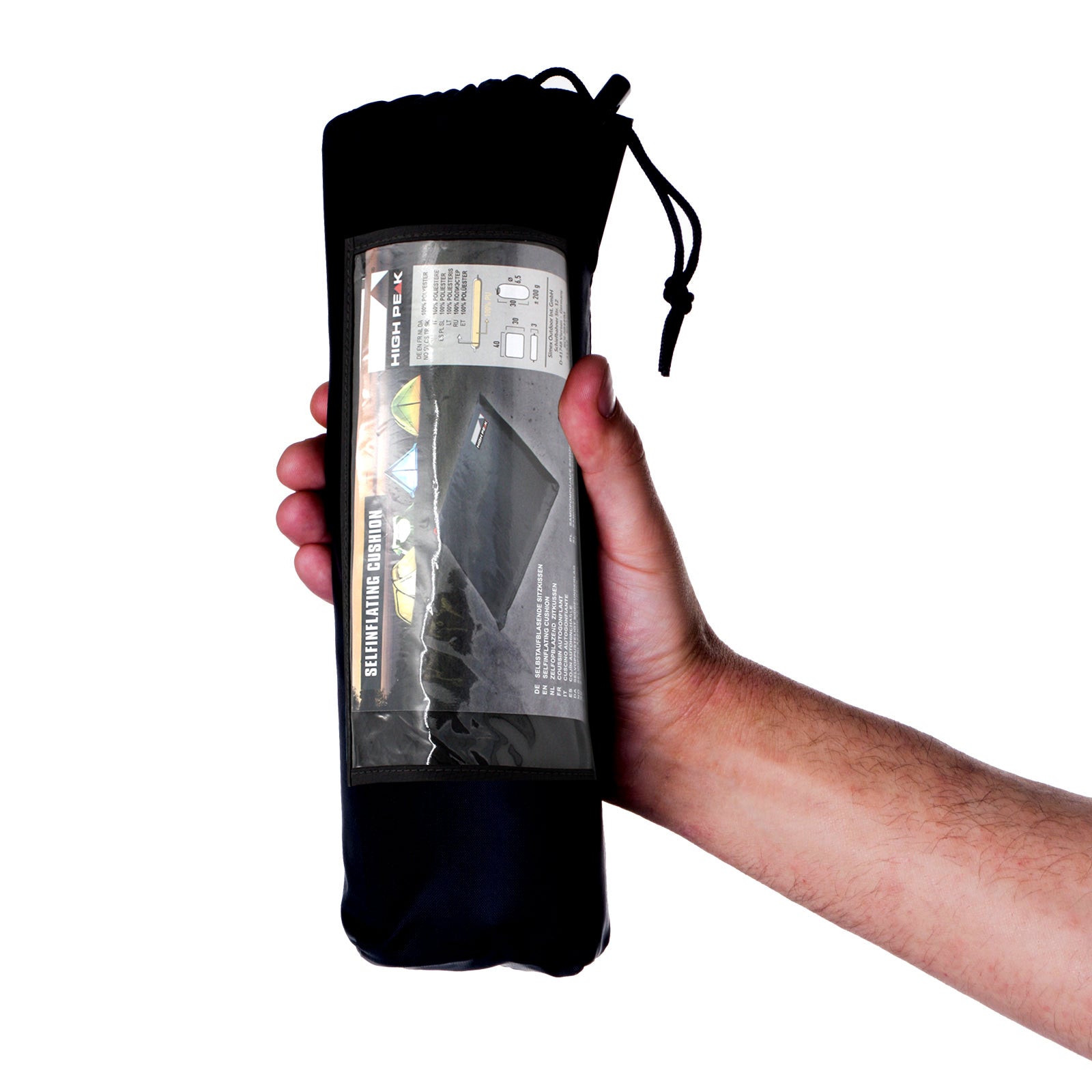 HIGH PEAK Sitzkissen selbstaufblasend Thermo Kissen Camping Stadion Reise Angeln