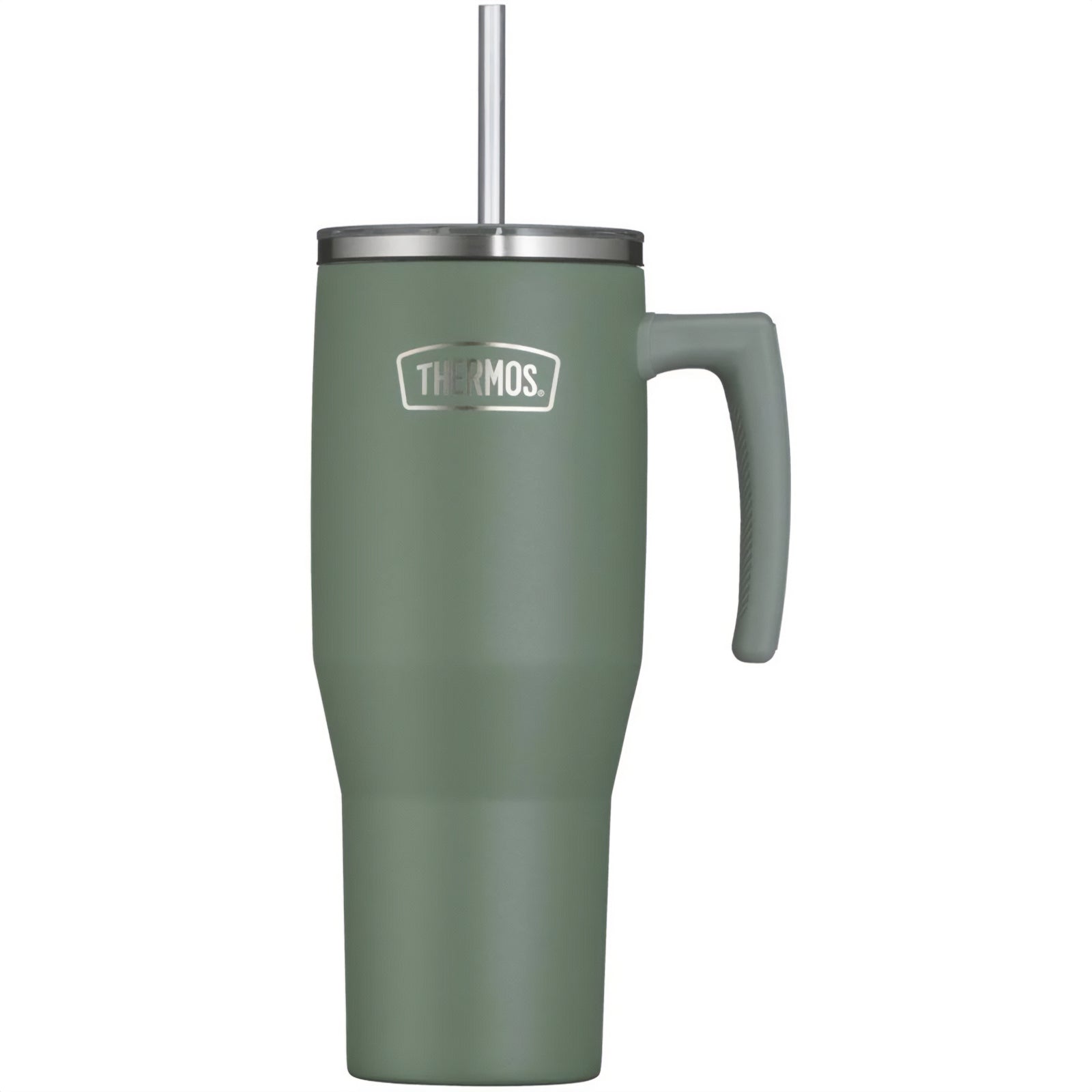THERMOS Trinkbecher Refreshing Isolierbecher Trinkflasche Griff Strohhalm 1,1 L