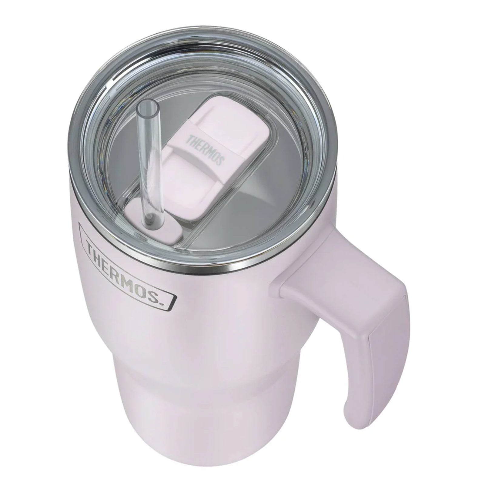 THERMOS Trinkbecher Refreshing Isolierbecher Trinkflasche Griff Strohhalm 0,85 L