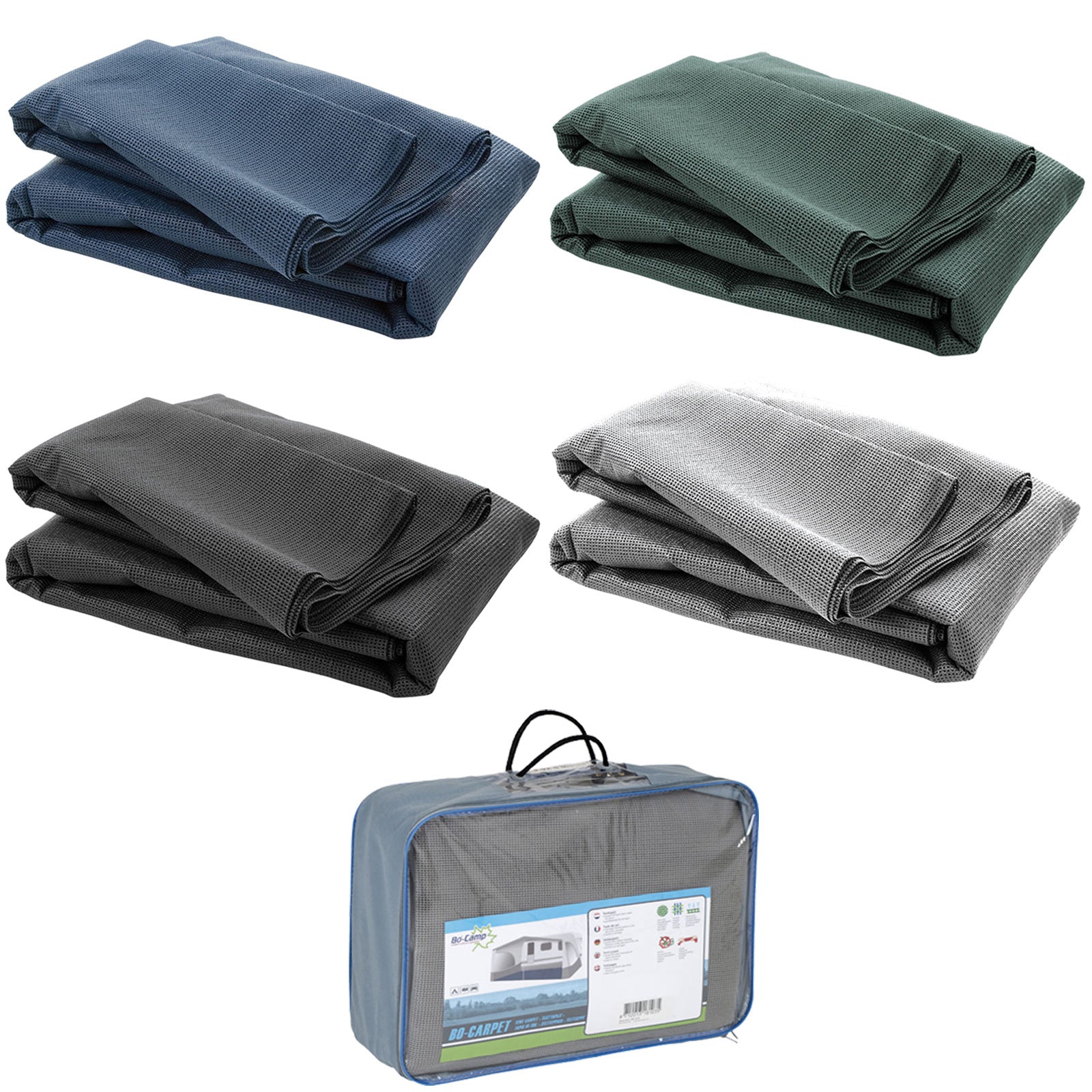 BO-CAMP Vorzelt Teppich Camping Zelt Boden Caravan Wohnwagen Balkon Outdoor 2-6m
