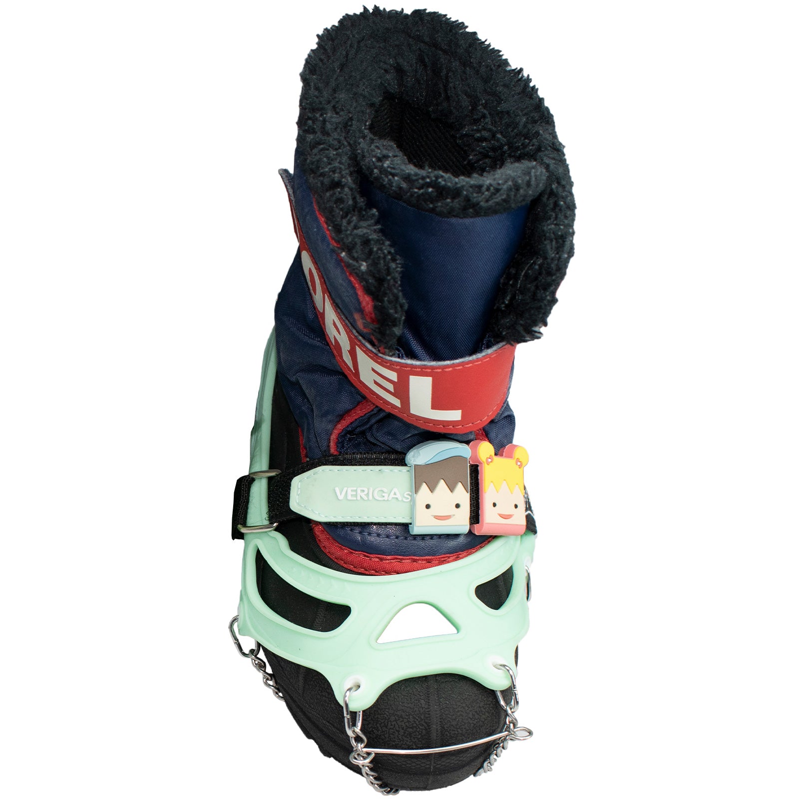 Crampons à glace pour chaussures VERIGA Family Track pour enfants, crampons à neige