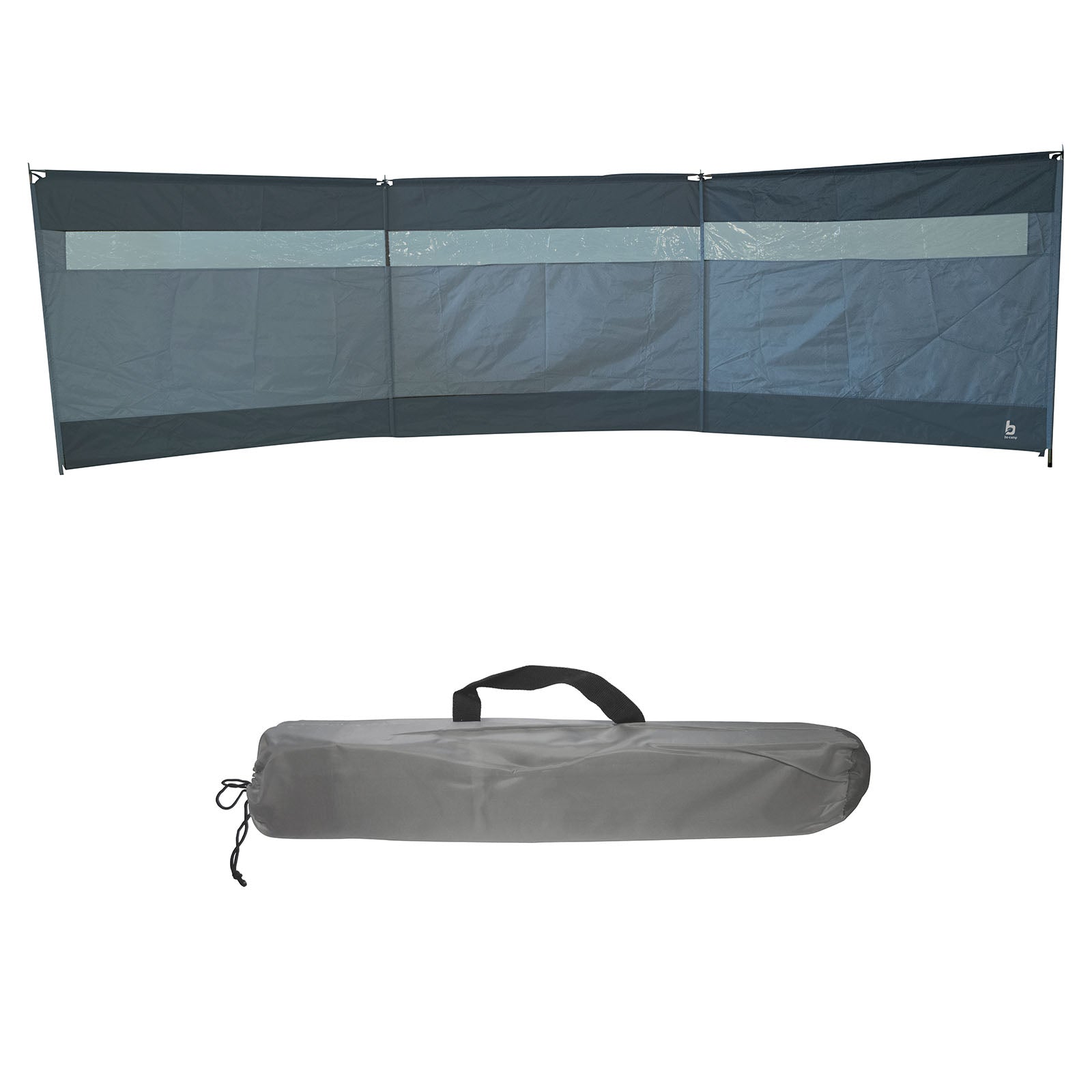 BO-CAMP Brise-vent solide 500 x 140 cm pour camping, jardin, plage, long, grand format