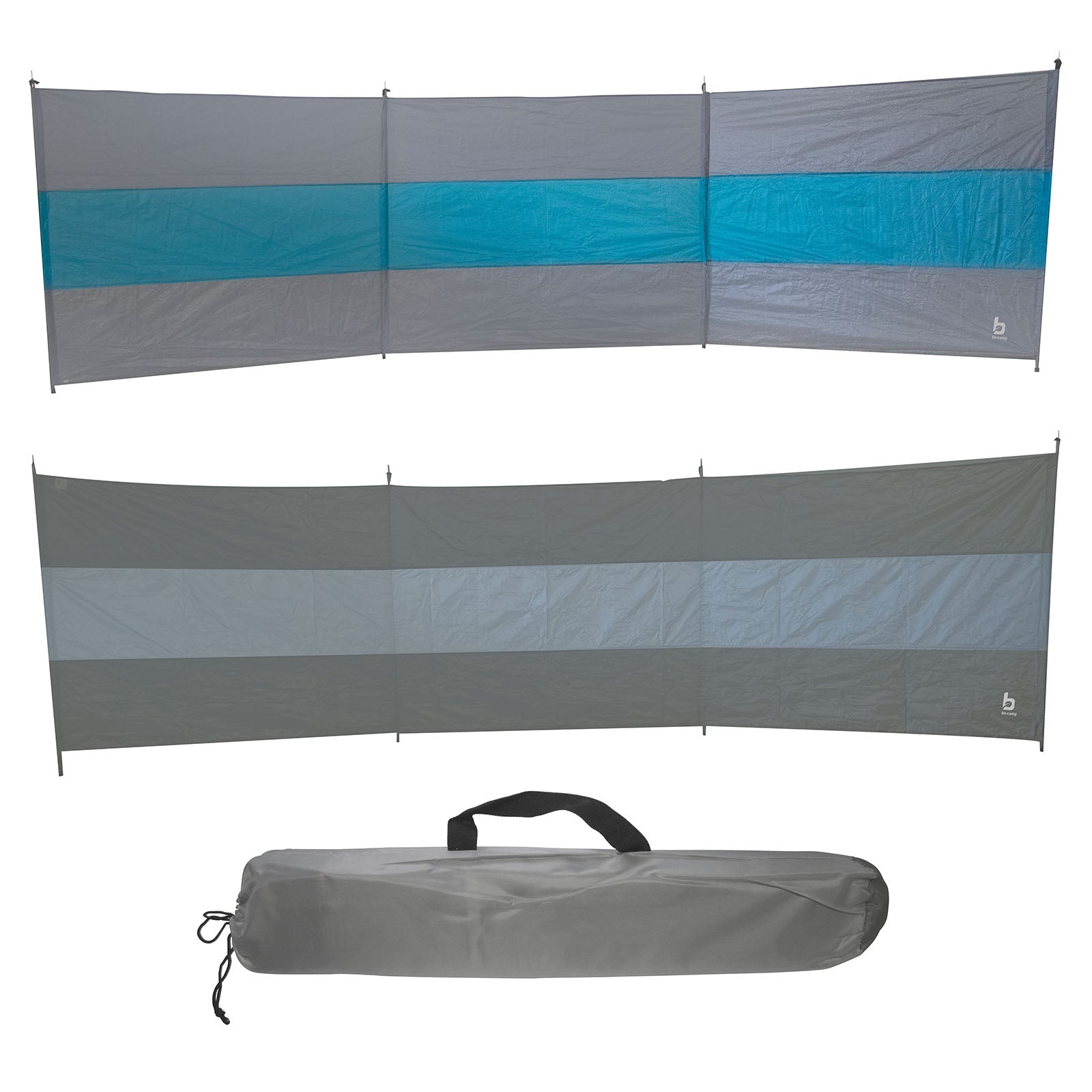 BO-CAMP Camping Windbreak XL - Tente de plage Clôture de jardin Écran de confidentialité Grand 500x140