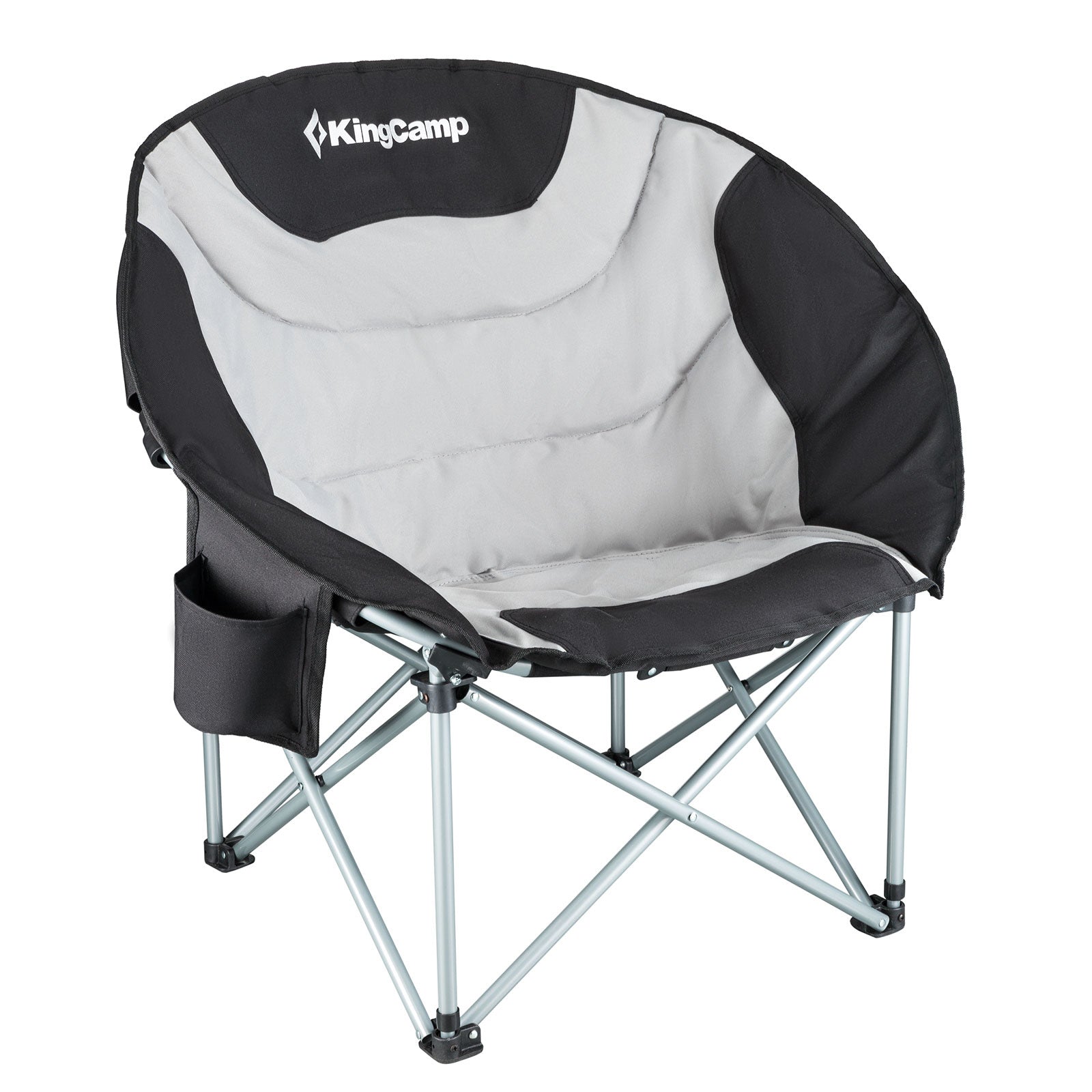 Chaise pliante de camping KINGCAMP MoonChair XL, chaise pliante de jardin, sac isotherme 150 kg