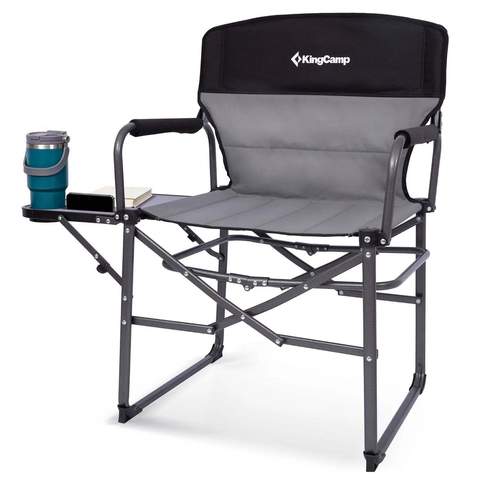 KINGCAMP Campingstuhl Director Chair II Regiestuhl Outdoor Armlehne 200 kg