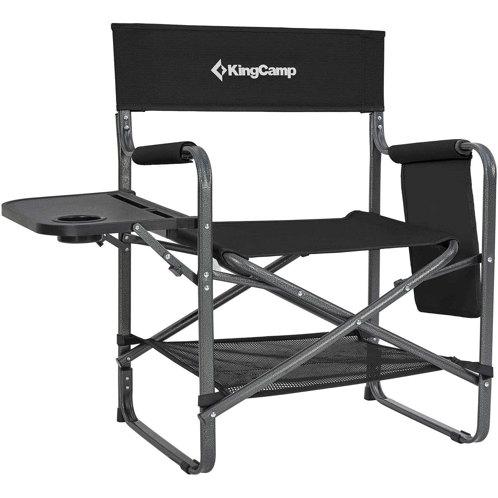 Chaise de directeur KINGCAMP Chaise pliante de camping multi-usages Chaise pliante Table avec accoudoirs